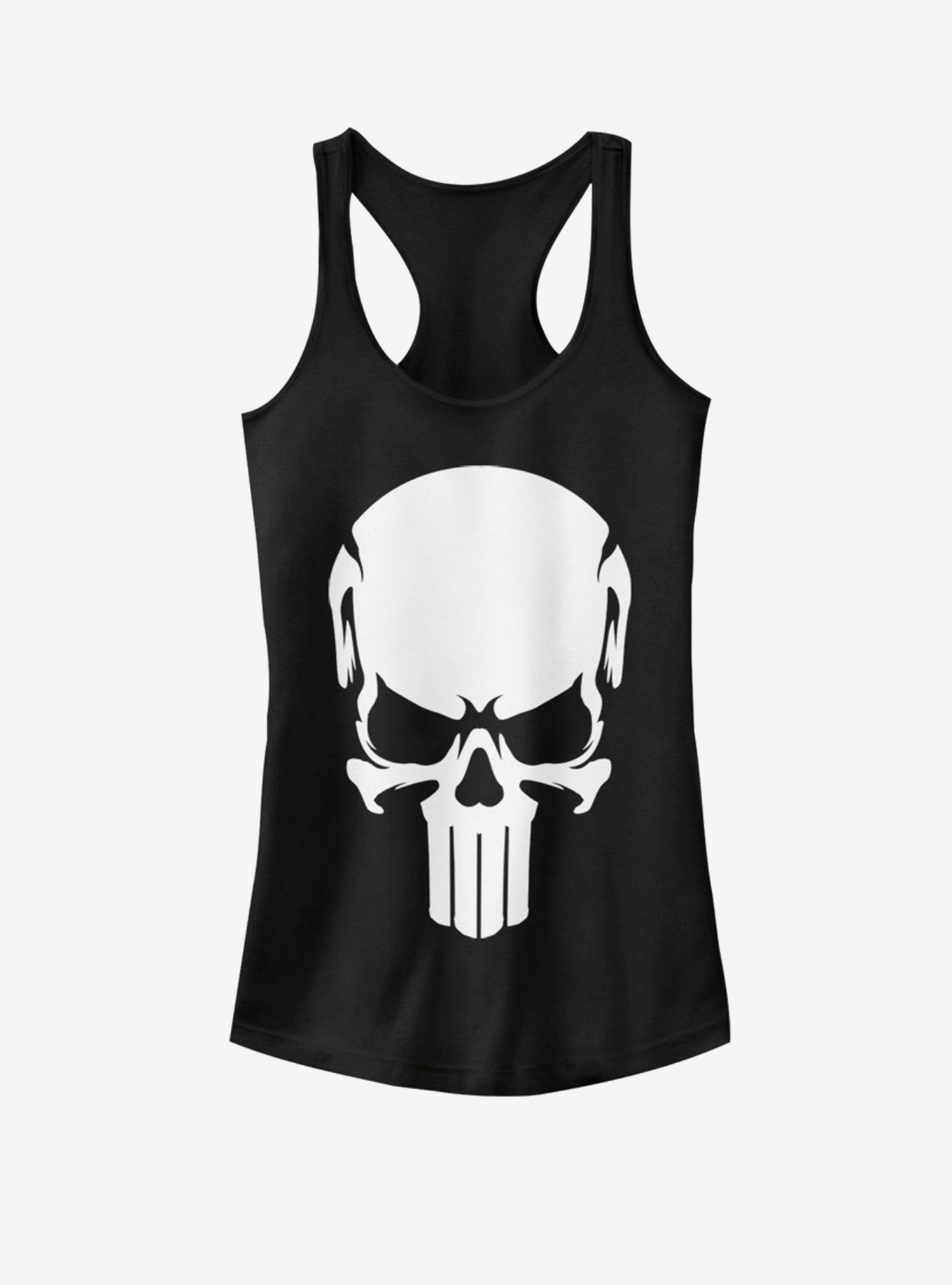 Marvel The Punisher Skull Girls Tank, BLACK, hi-res