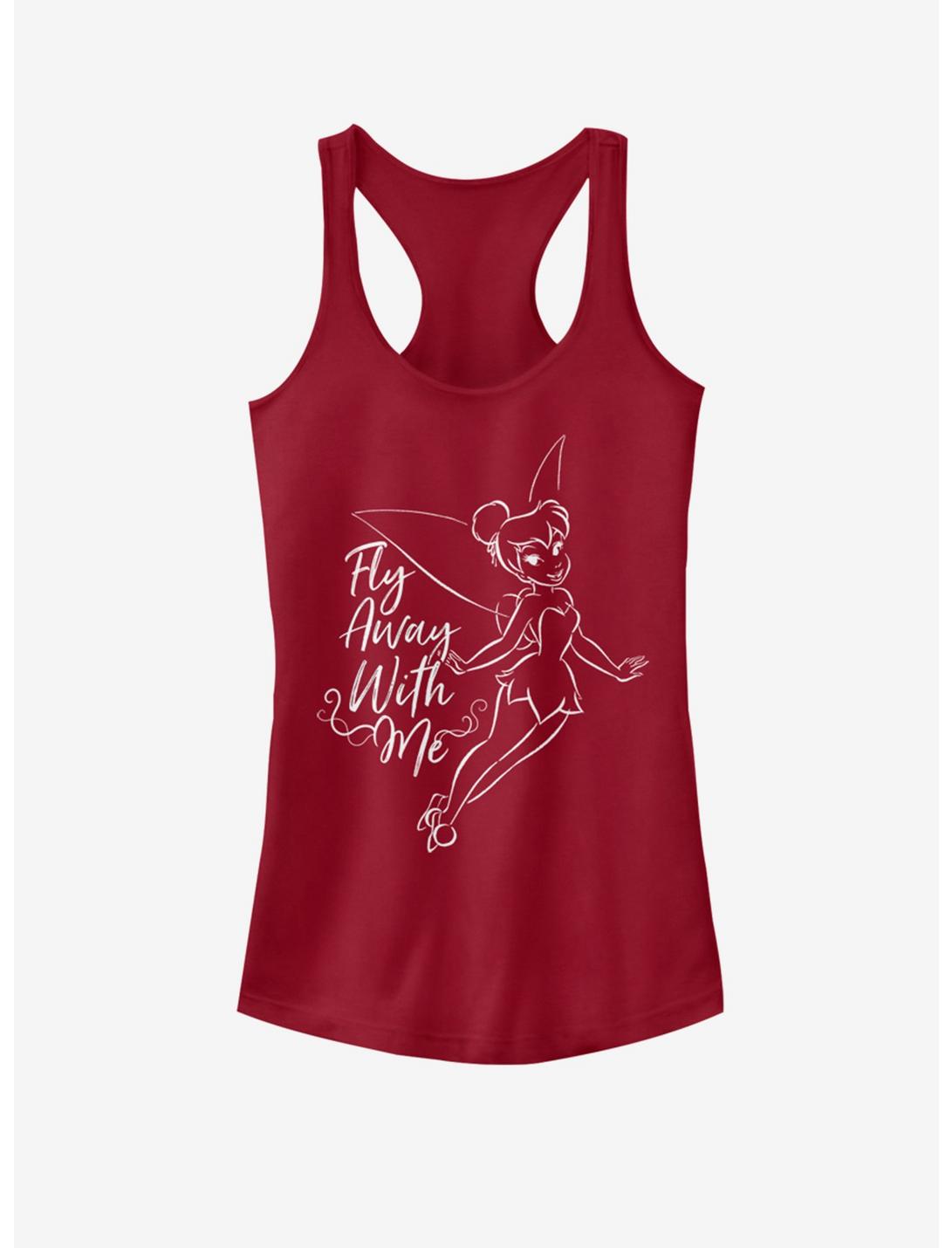 Disney Tinker Bell Fly Away With Me Girls Tank, SCARLET, hi-res