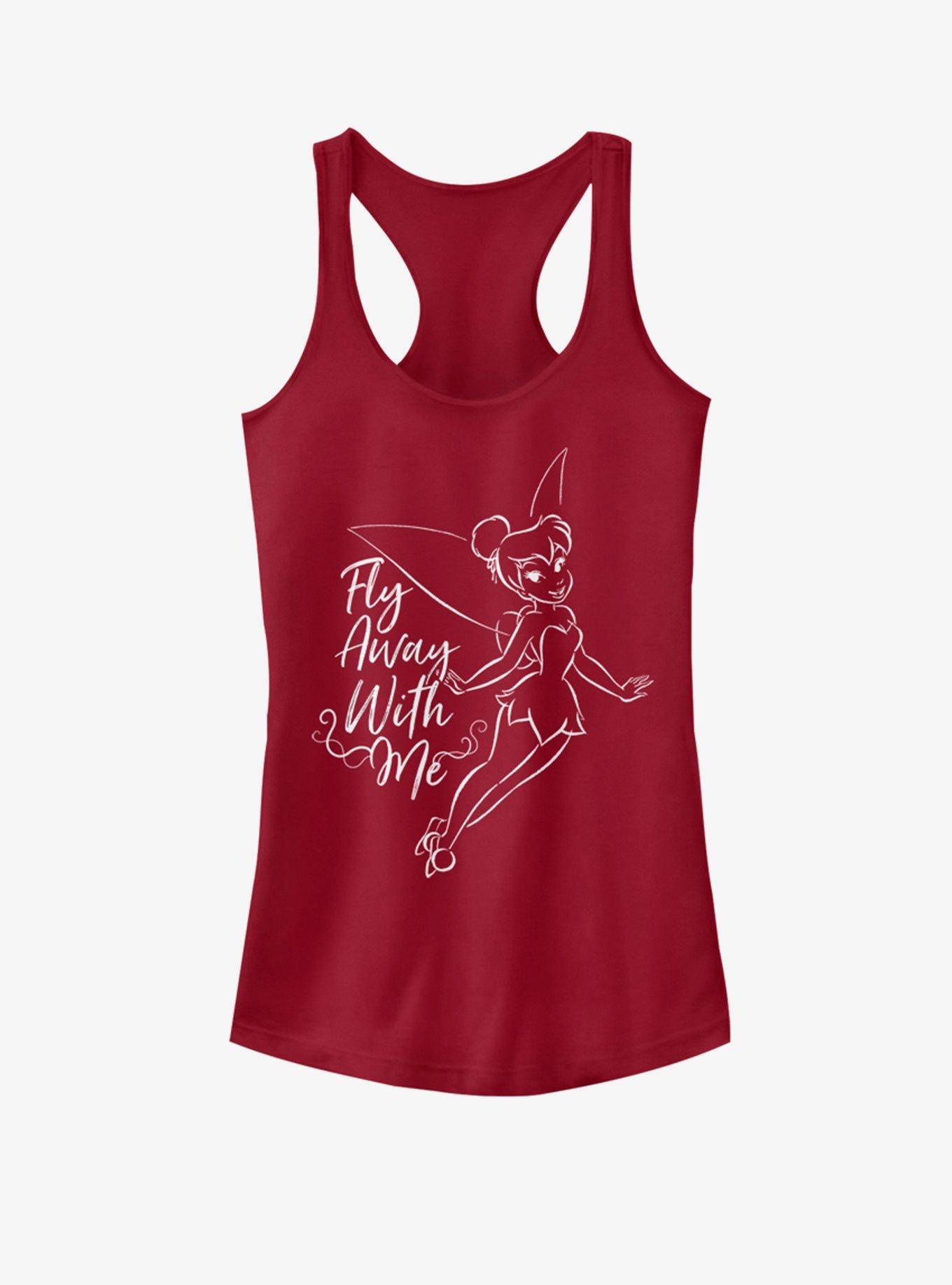 Disney Tinker Bell Fly Away With Me Girls Tank, SCARLET, hi-res