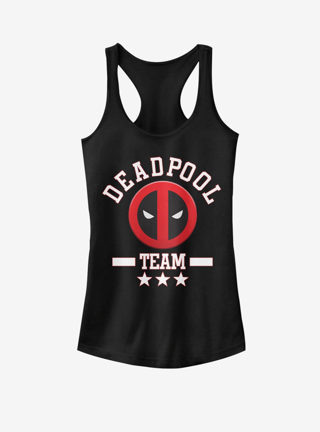 Marvel Deadpool Team Stuff Girls Tank, BLACK, hi-res