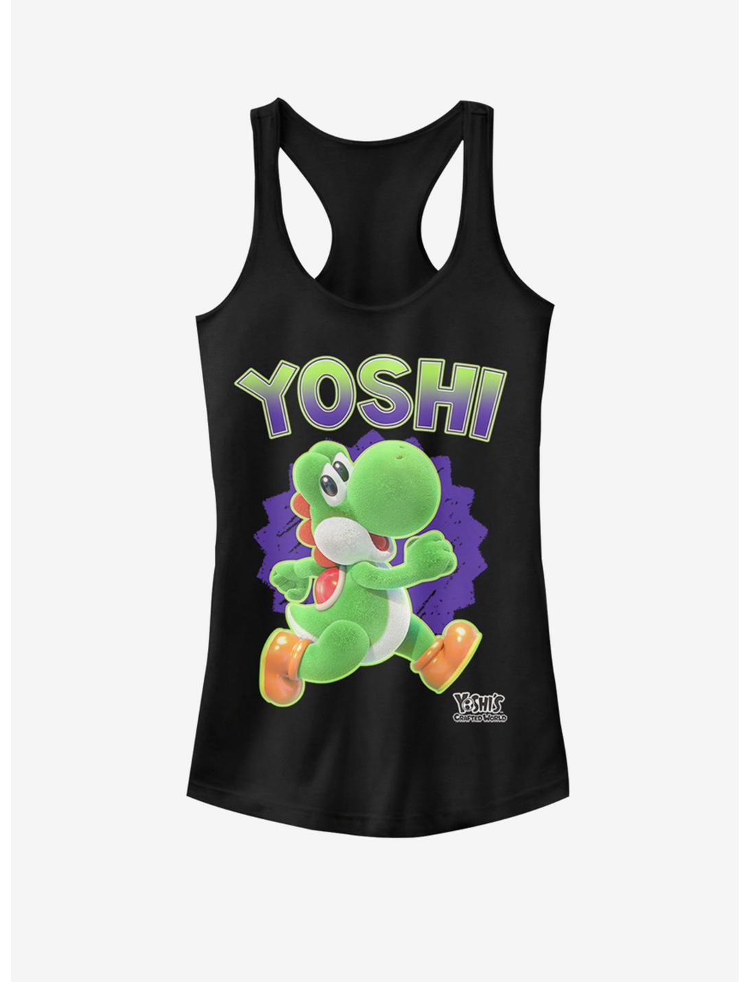 Nintendo Fuzzy Yoshi Girls Tank, BLACK, hi-res