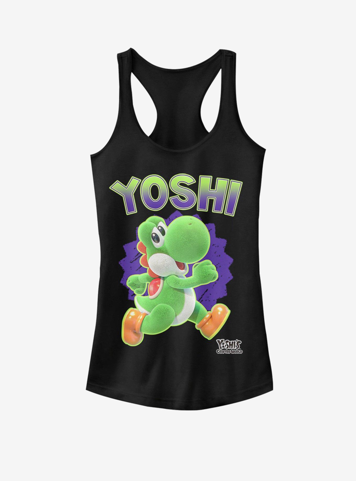 Nintendo Fuzzy Yoshi Girls Tank, BLACK, hi-res