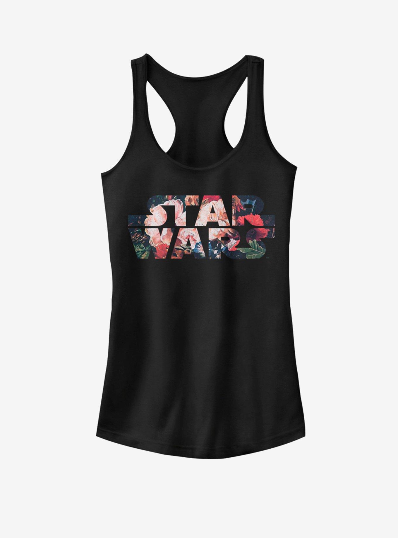Star Wars Antique Flowers Girls Tank, BLACK, hi-res
