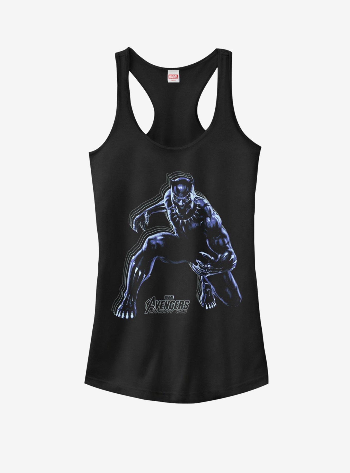 Marvel Black Panther Panther Girls Tank, BLACK, hi-res