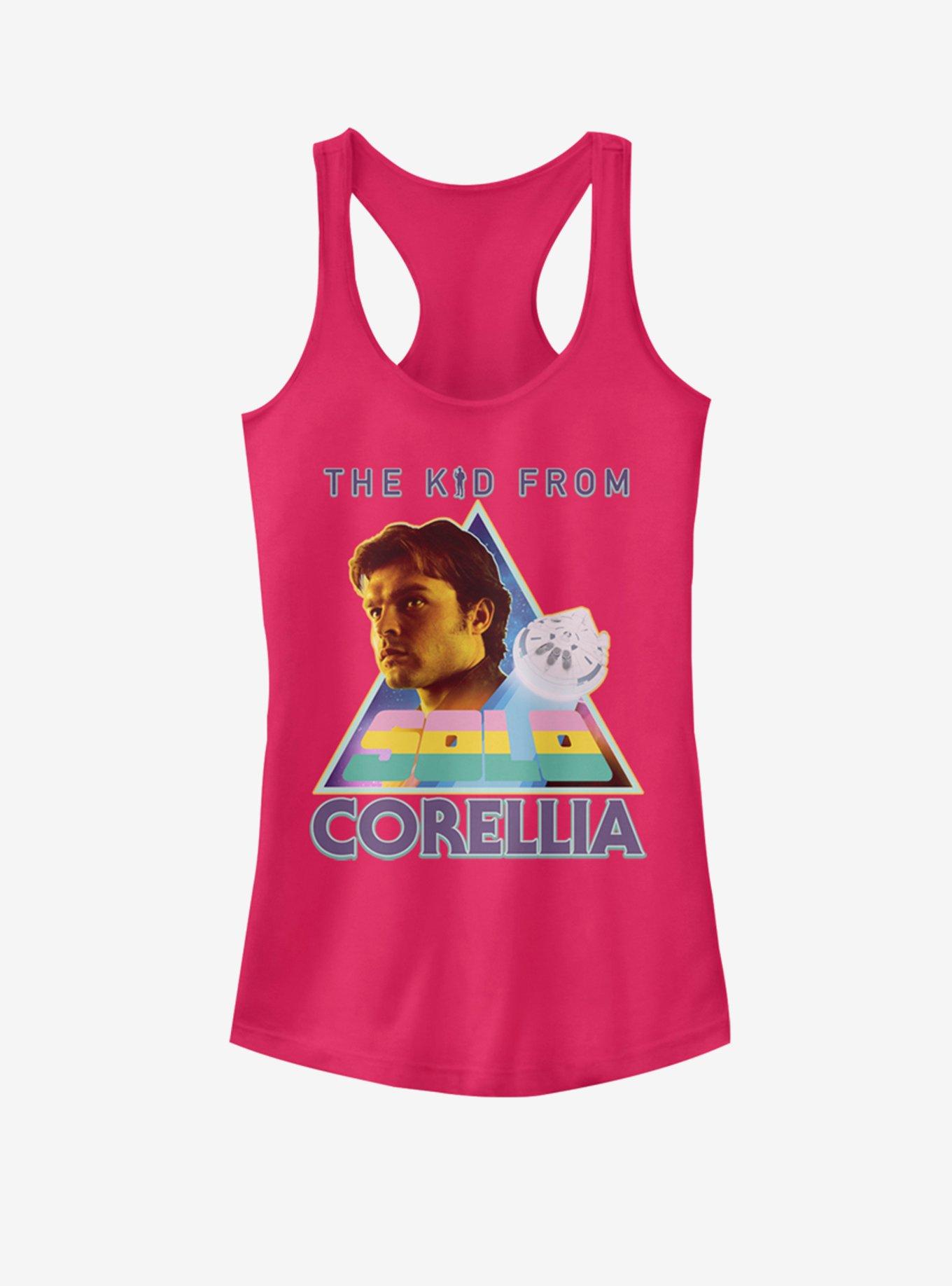 Star Wars Han Solo Solo Tri Girls Tank, RASPBERRY, hi-res