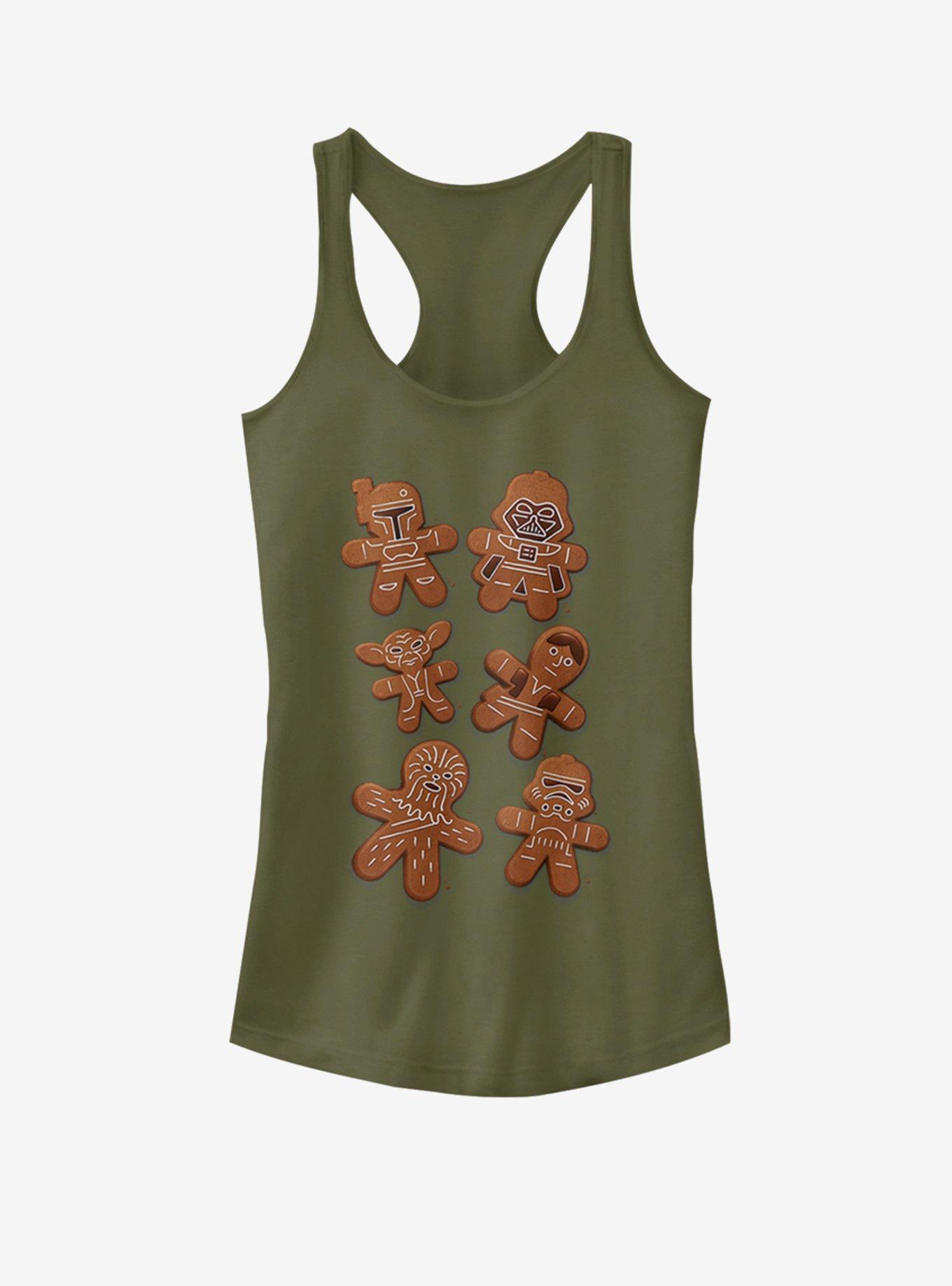 Star Wars Gingerbread Wars Girls Tank, MIL GRN, hi-res