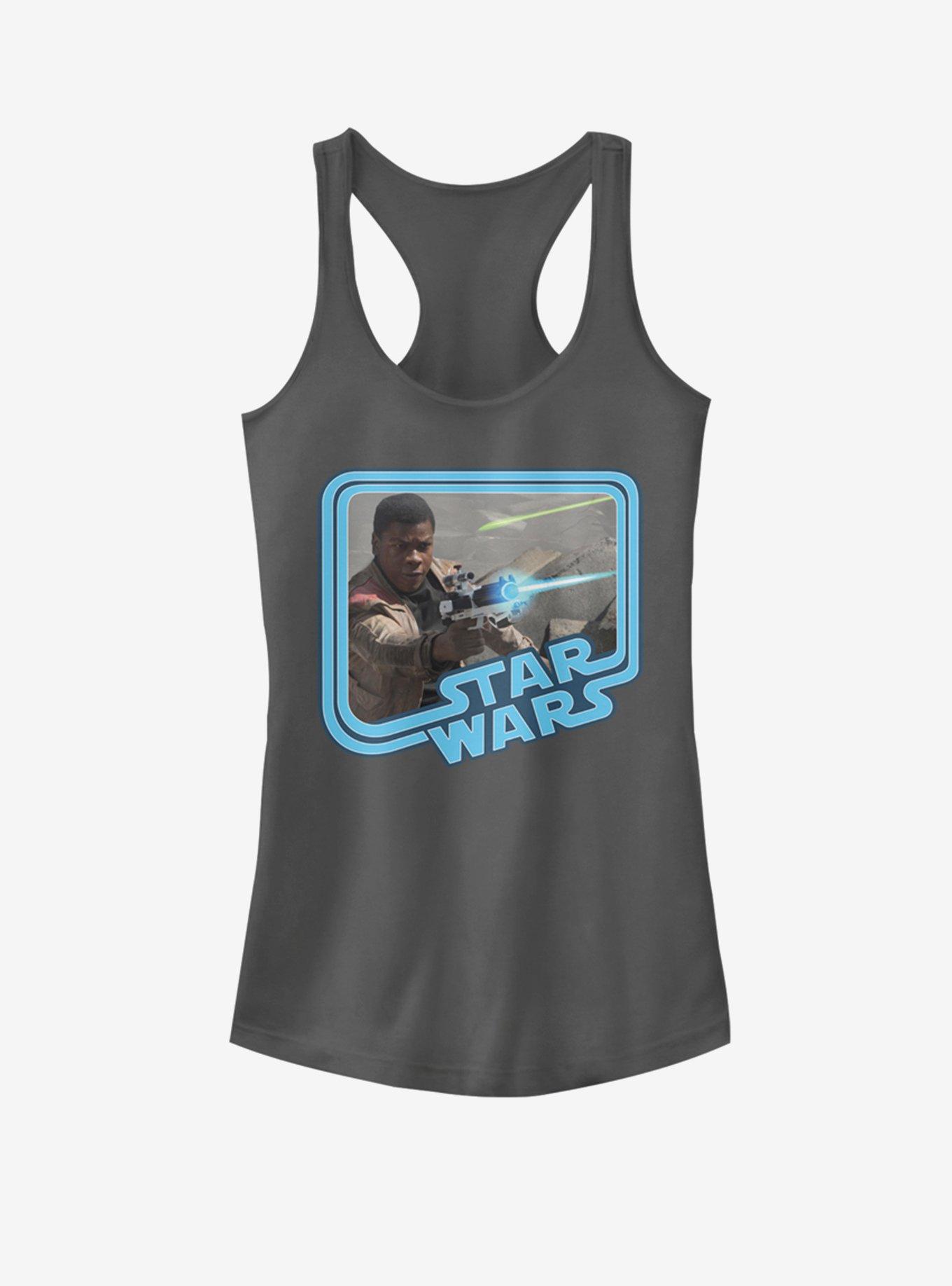 Star Wars Retro Finn Girls Tank, CHARCOAL, hi-res