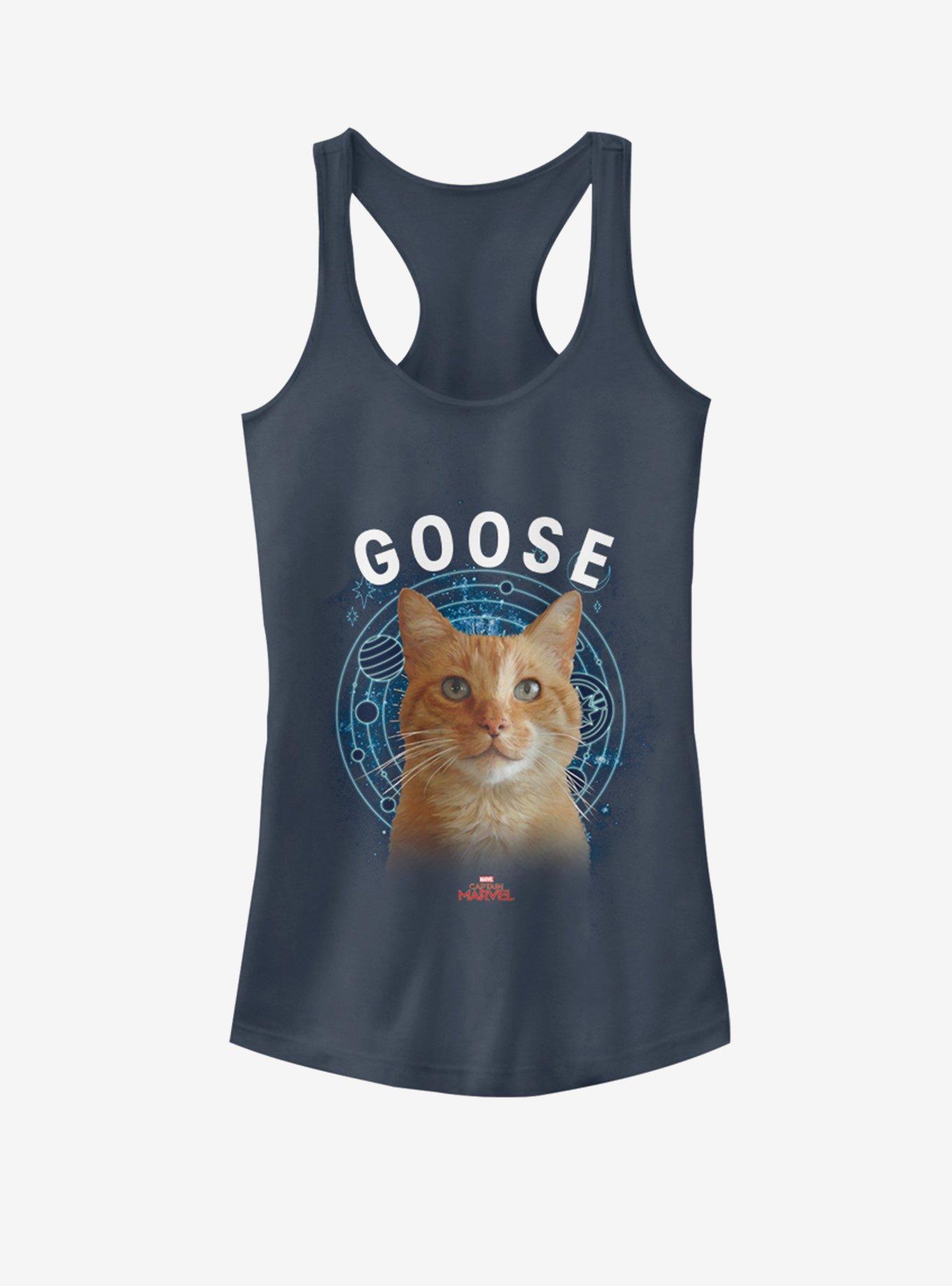 Marvel Captain Marvel Goose Cat Girls Tank, INDIGO, hi-res