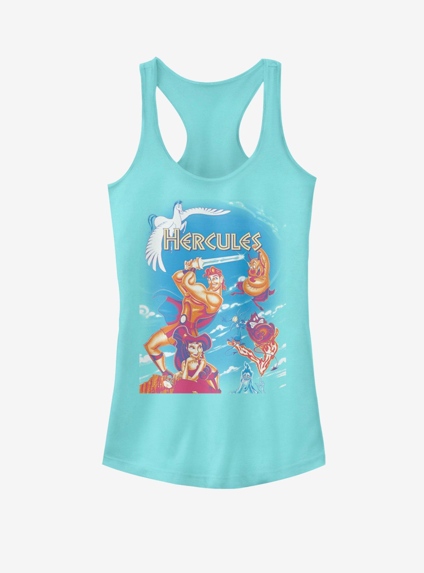 Disney Hercules Box Fade Girls Tank - BLUE | Hot Topic