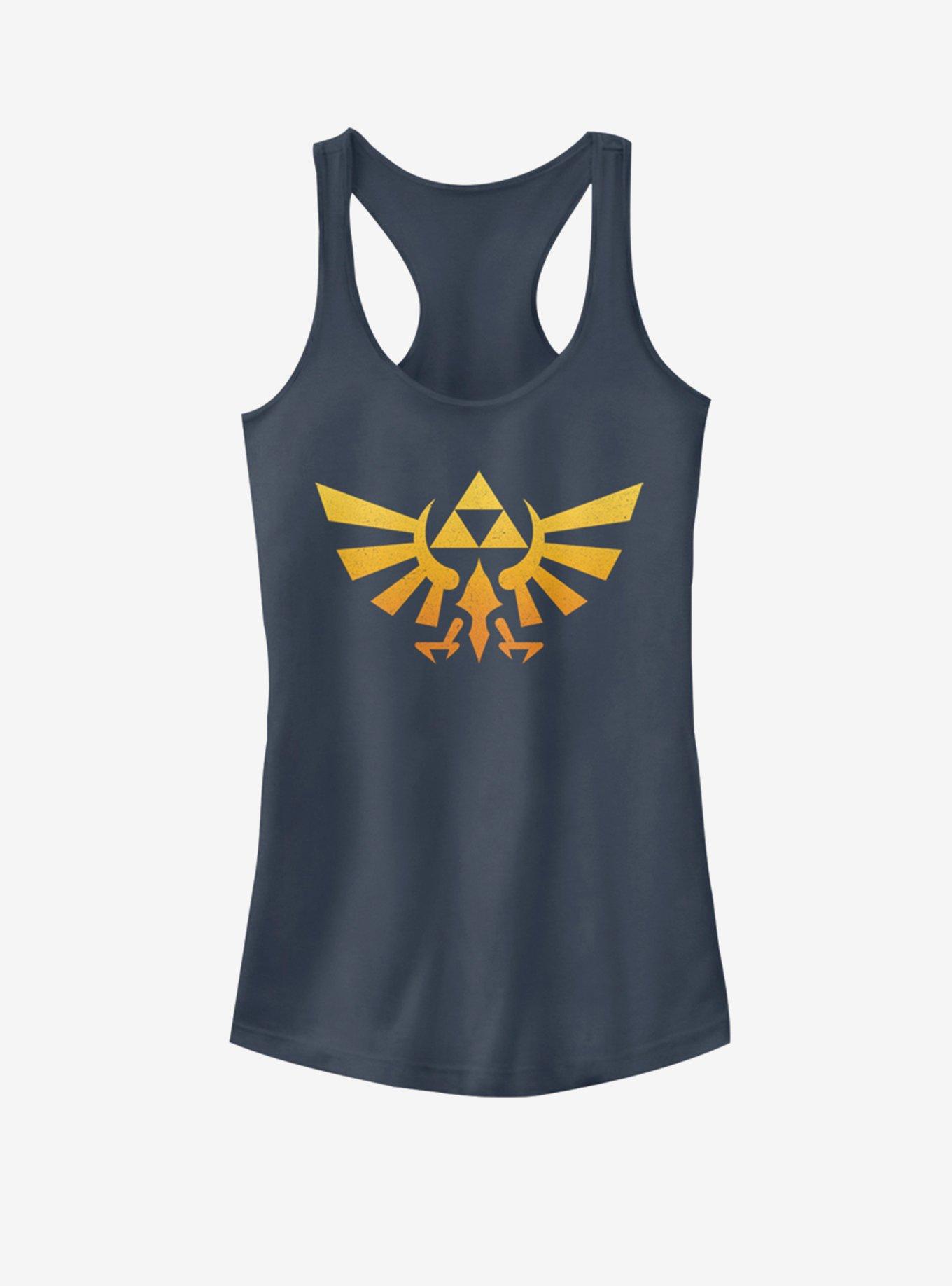 Nintendo Gradient Tri-Force Girls Tank, INDIGO, hi-res