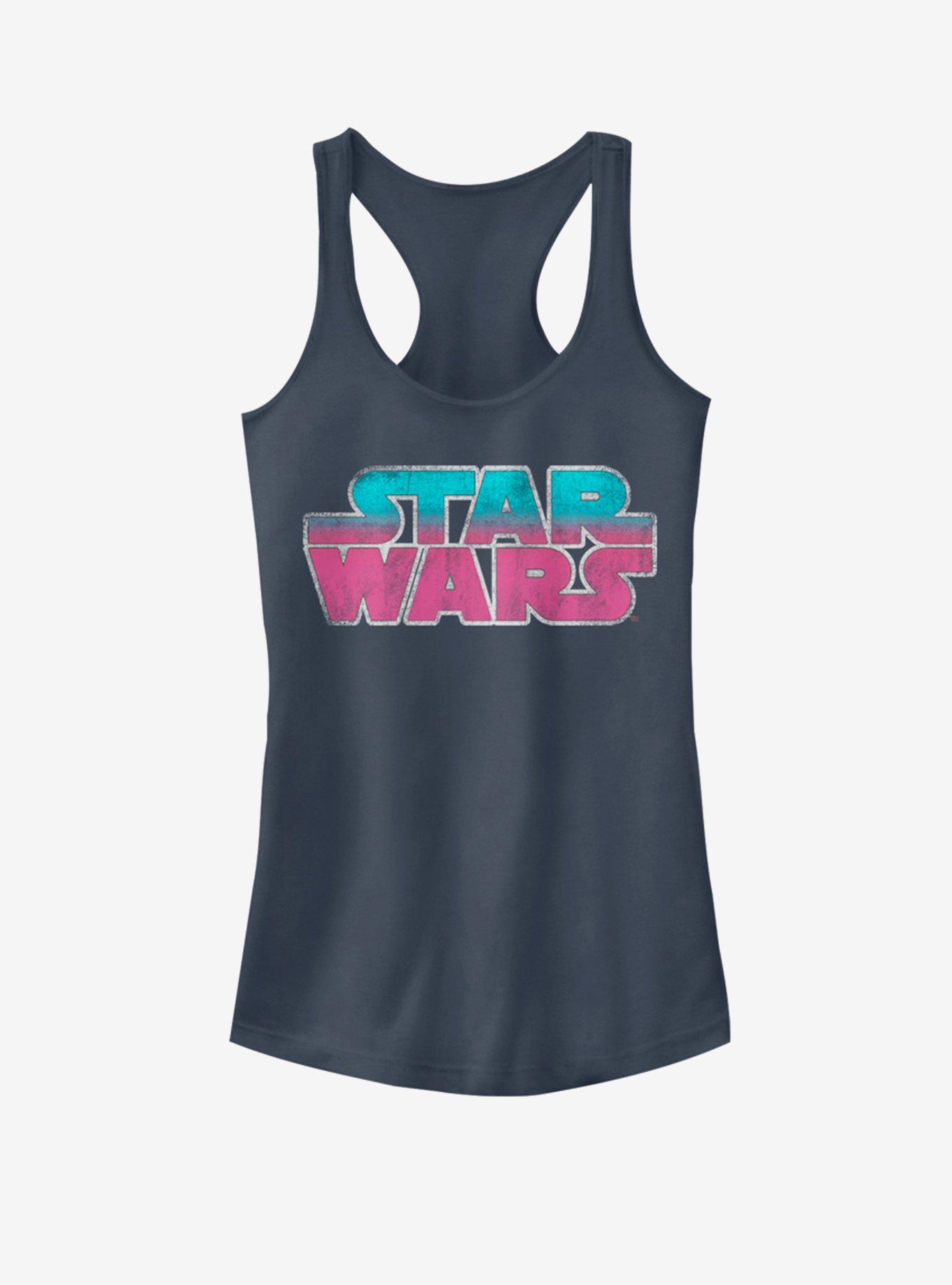 Star Wars Logo Girls Tank, INDIGO, hi-res