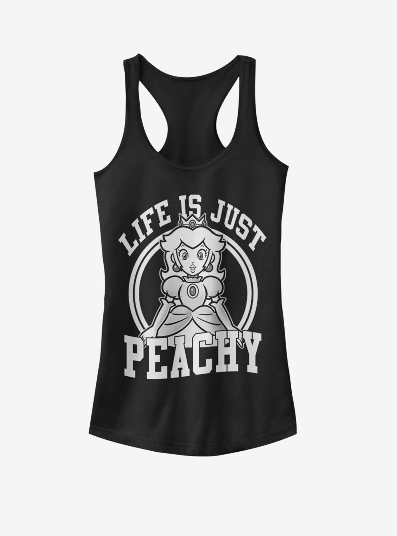 Marvel Nintendo Just Peachy Girls Tank, BLACK, hi-res