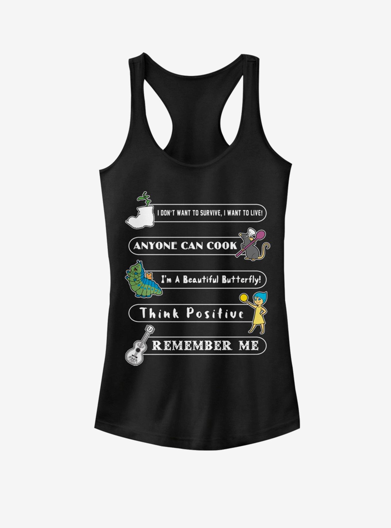 Disney Pixar Pixar Quotes Girls Tank, BLACK, hi-res