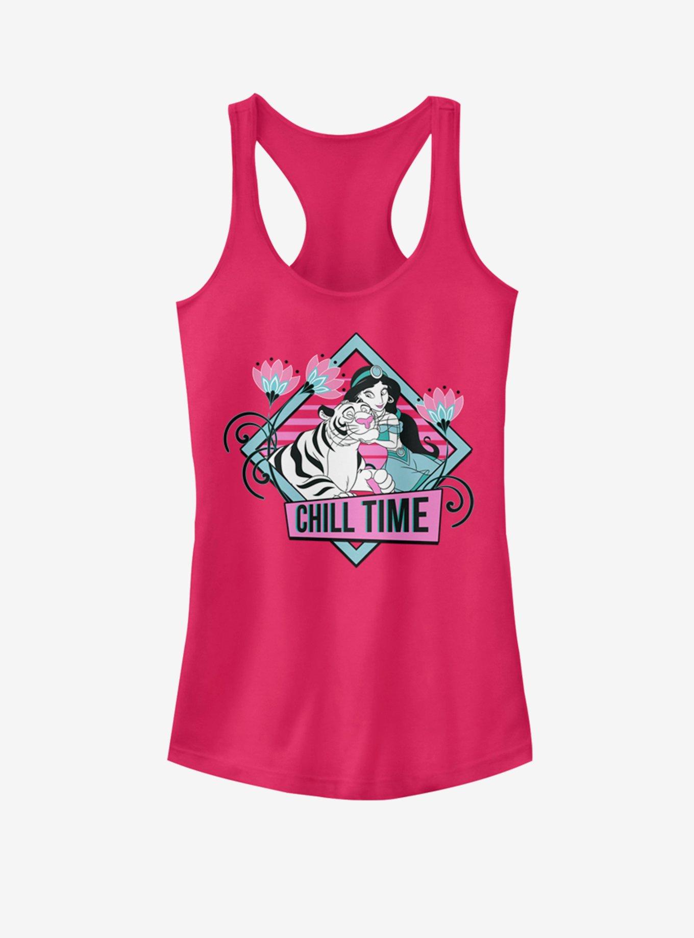 Disney Aladdin Jasmine Chill Girls Tank, RASPBERRY, hi-res