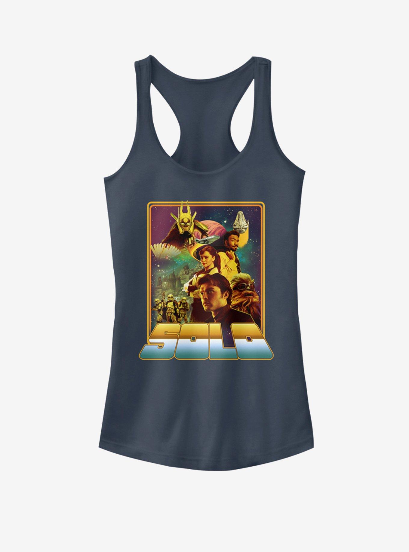 Star Wars Han Solo Solo Poster Girls Tank, INDIGO, hi-res