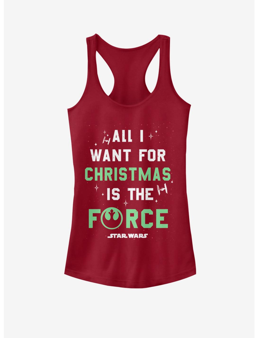 Star Wars Want the Force Girls Tank, SCARLET, hi-res