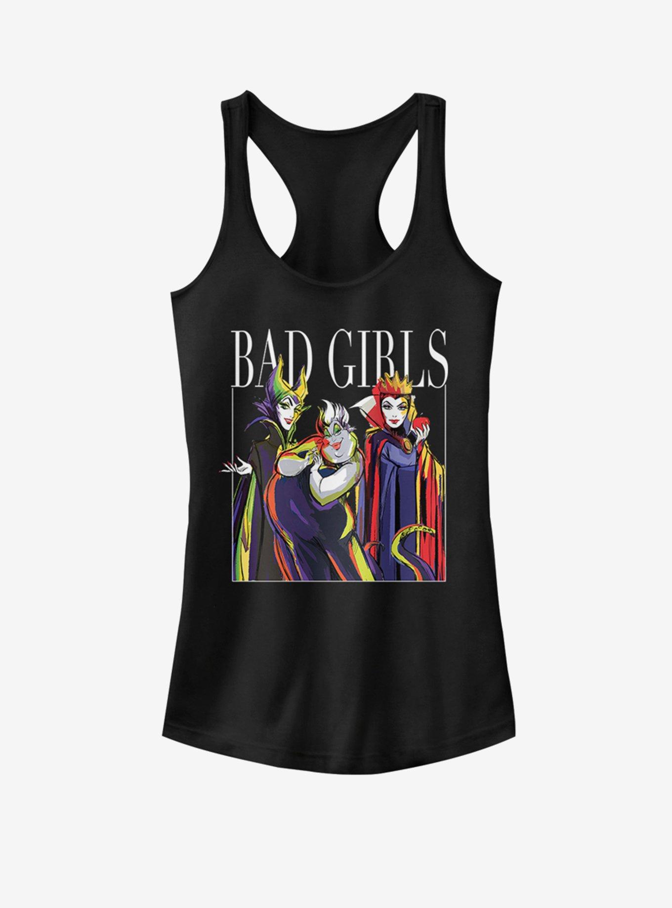 Disney Villains Bad Girls Pose Girls Tank, BLACK, hi-res