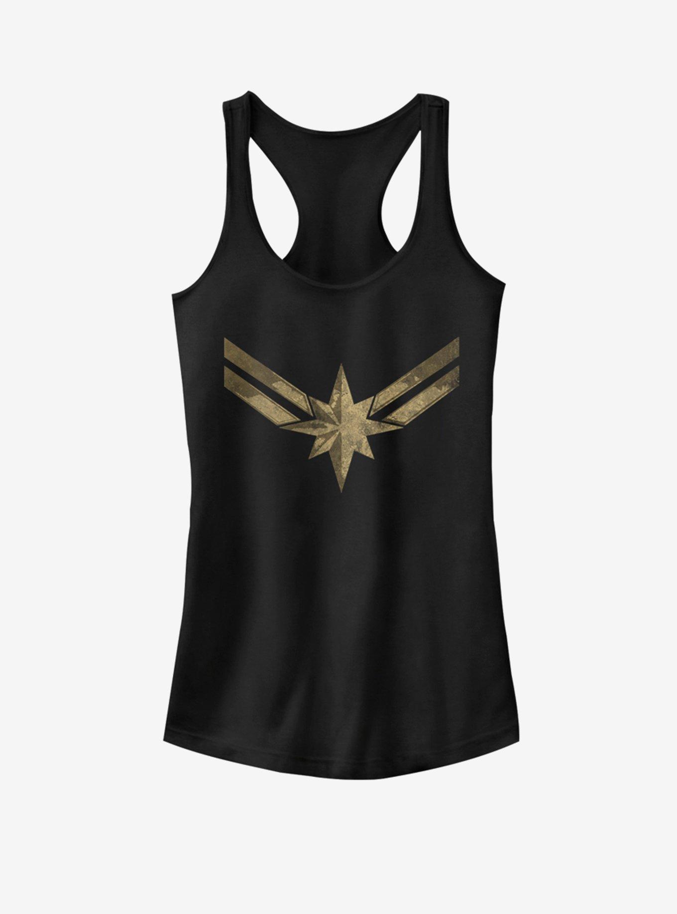 Marvel Captain Marvel Costume Symbol Girls Tank, , hi-res