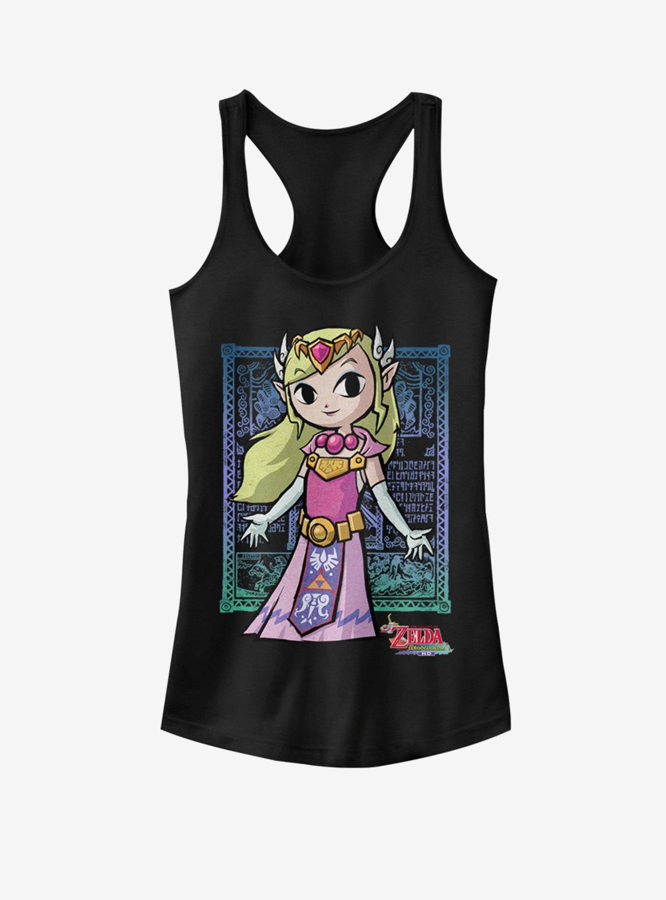 Nintendo Toon Zelda Hylian Royalty Girls Tank, BLACK, hi-res