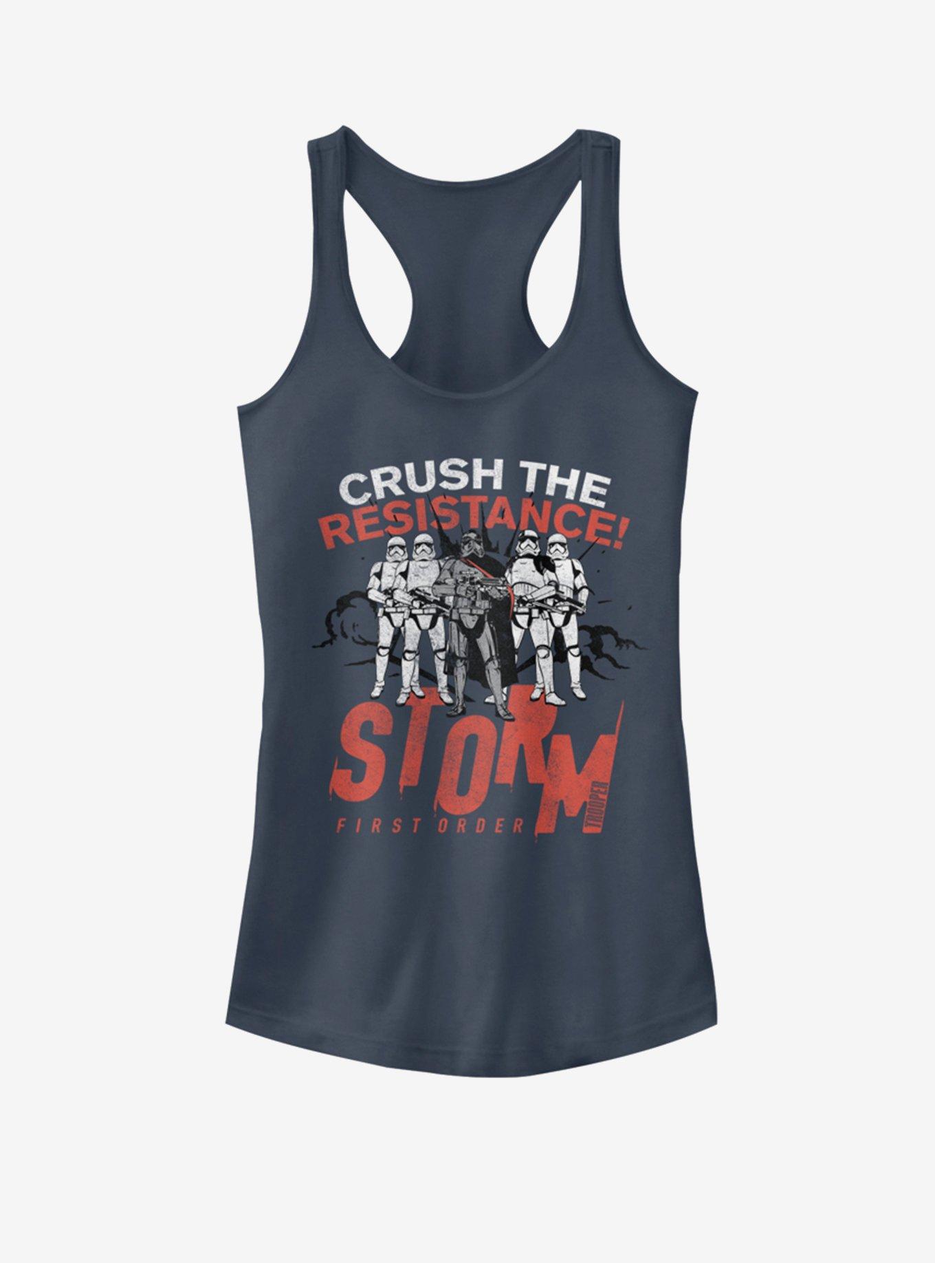 Star Wars Crush The Resistance Girls Tank, INDIGO, hi-res