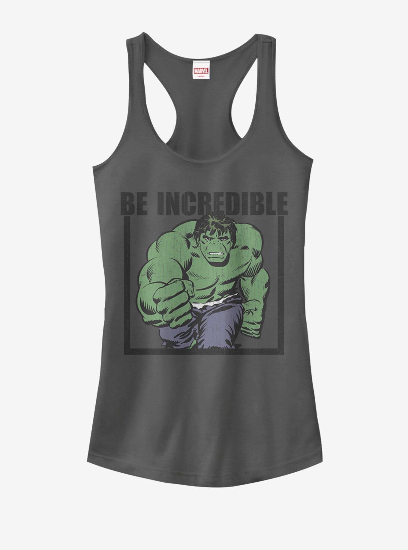 Marvel Hulk Be Incredible Girls Tank, CHARCOAL, hi-res