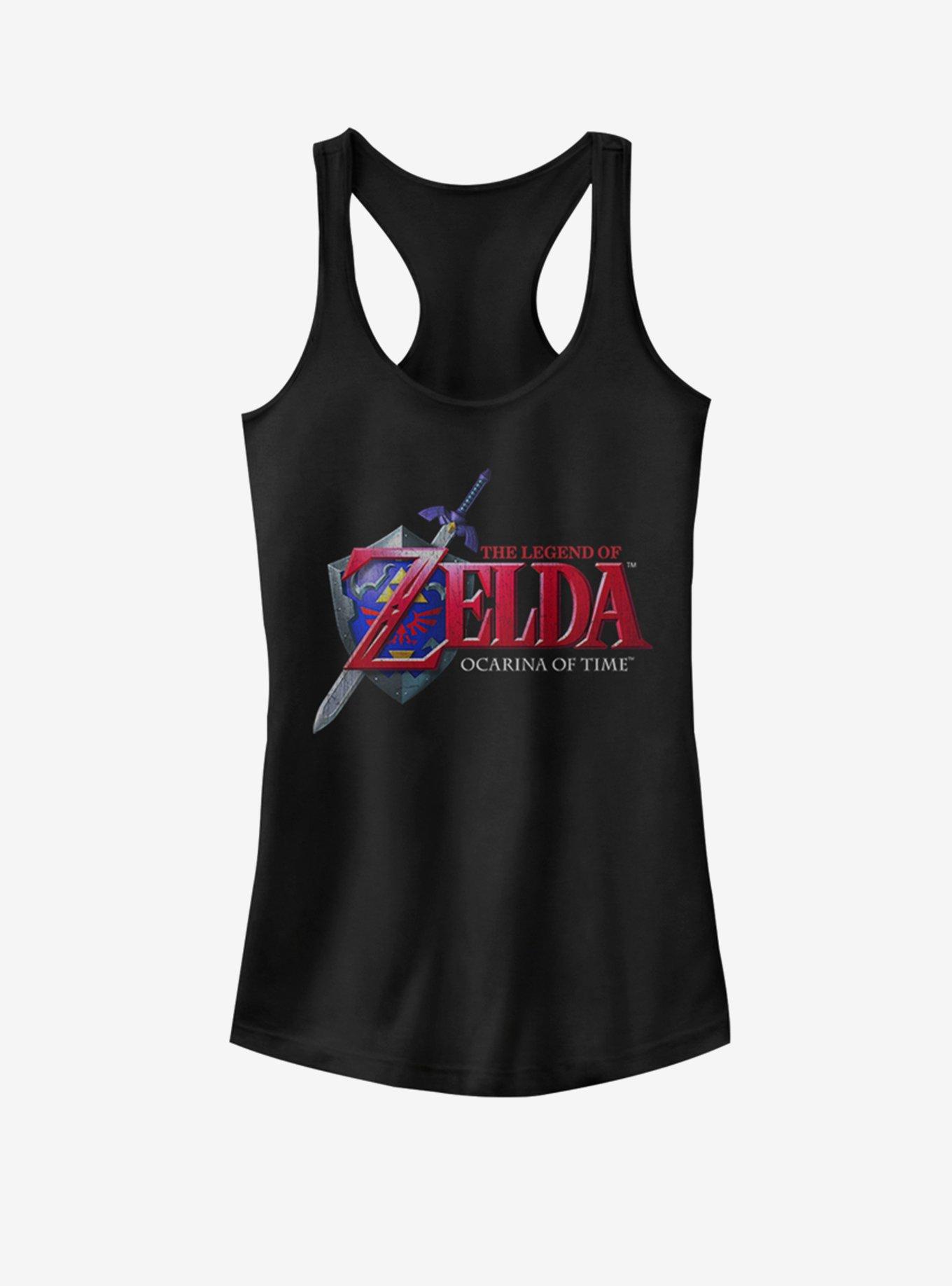 Nintendo The Legend Of Zelda Ocarina Of Time Girls Tank, BLACK, hi-res