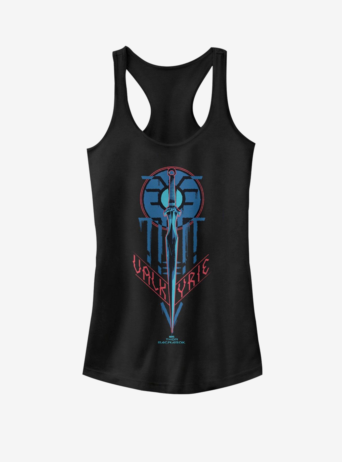 Marvel Thor Valkyrie Tribal Girls Tank, BLACK, hi-res