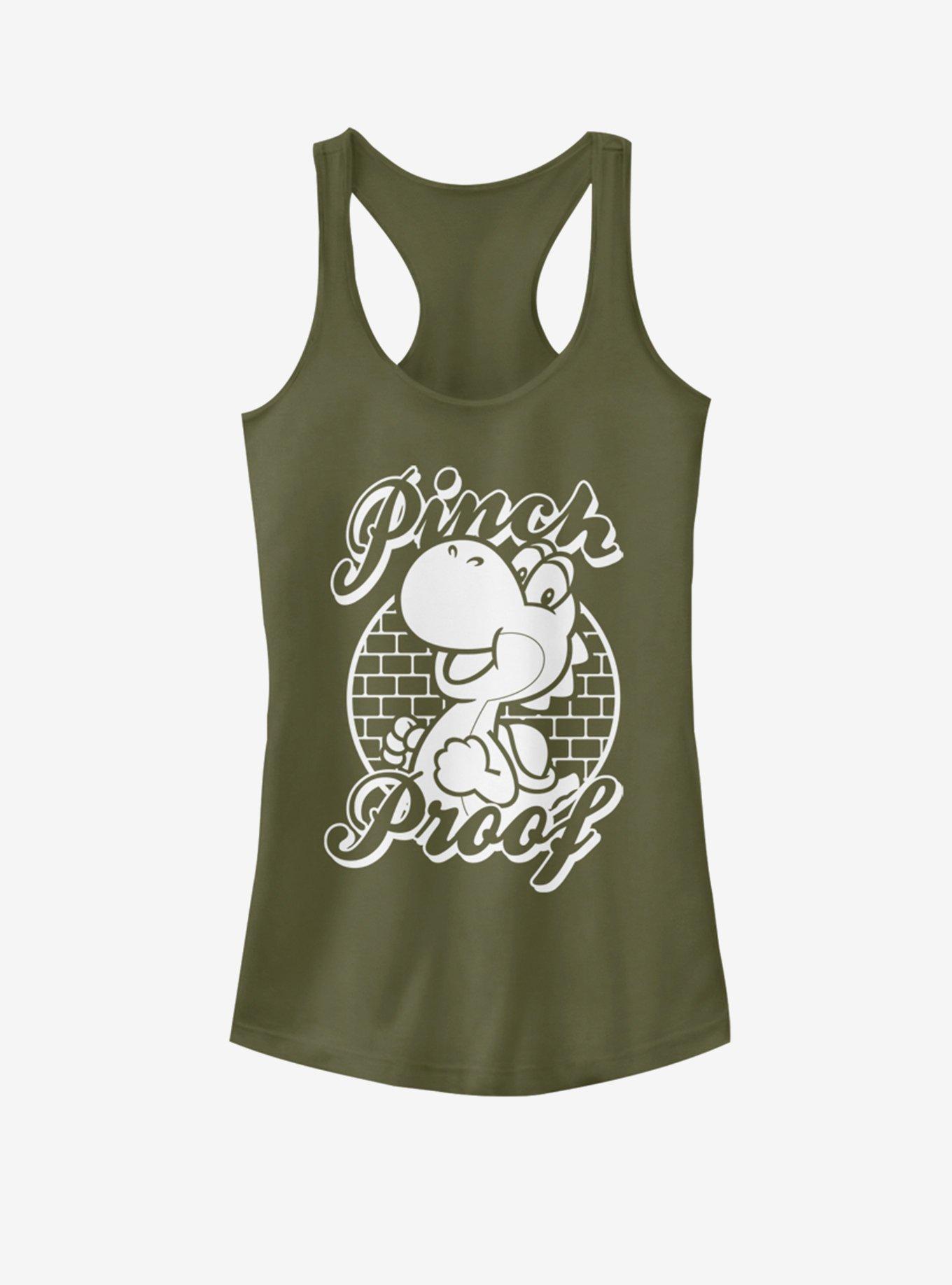 Nintendo Pinch Proof Yoshi Girls Tank, MIL GRN, hi-res