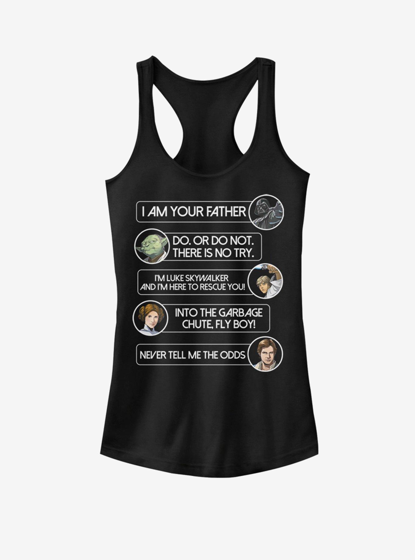 Star Wars Character Quotage Girls Tank, BLACK, hi-res