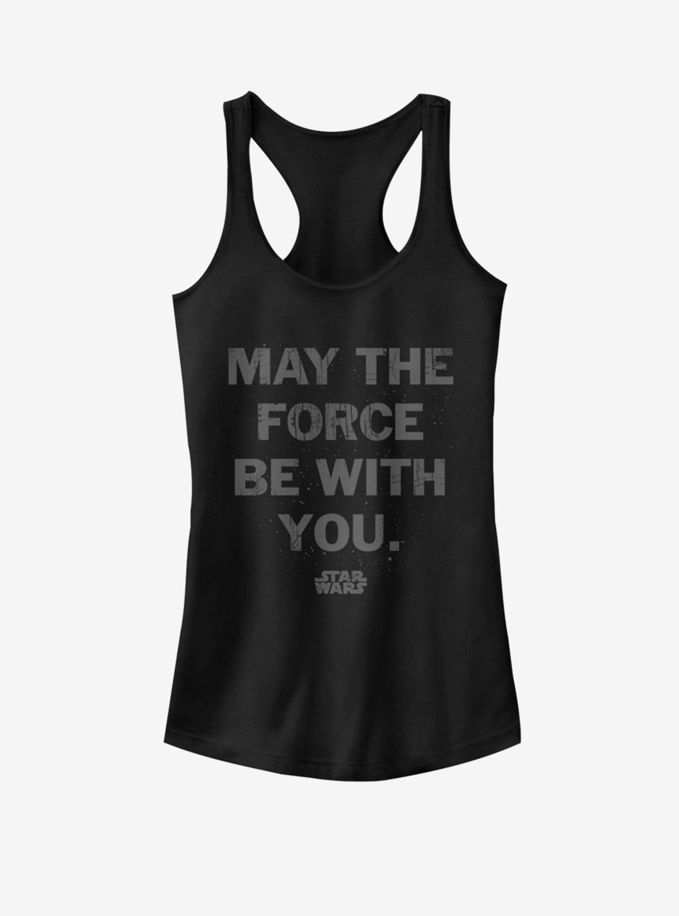 Star Wars May The Girls Tank, BLACK, hi-res