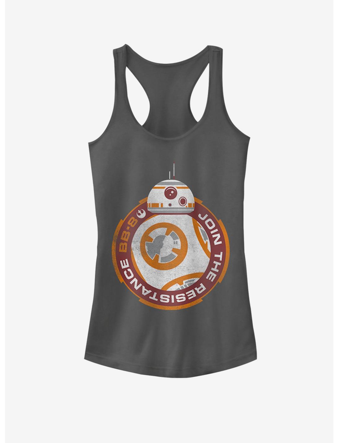 Star Wars BB-8 Join Resistance Girls Tank, CHARCOAL, hi-res