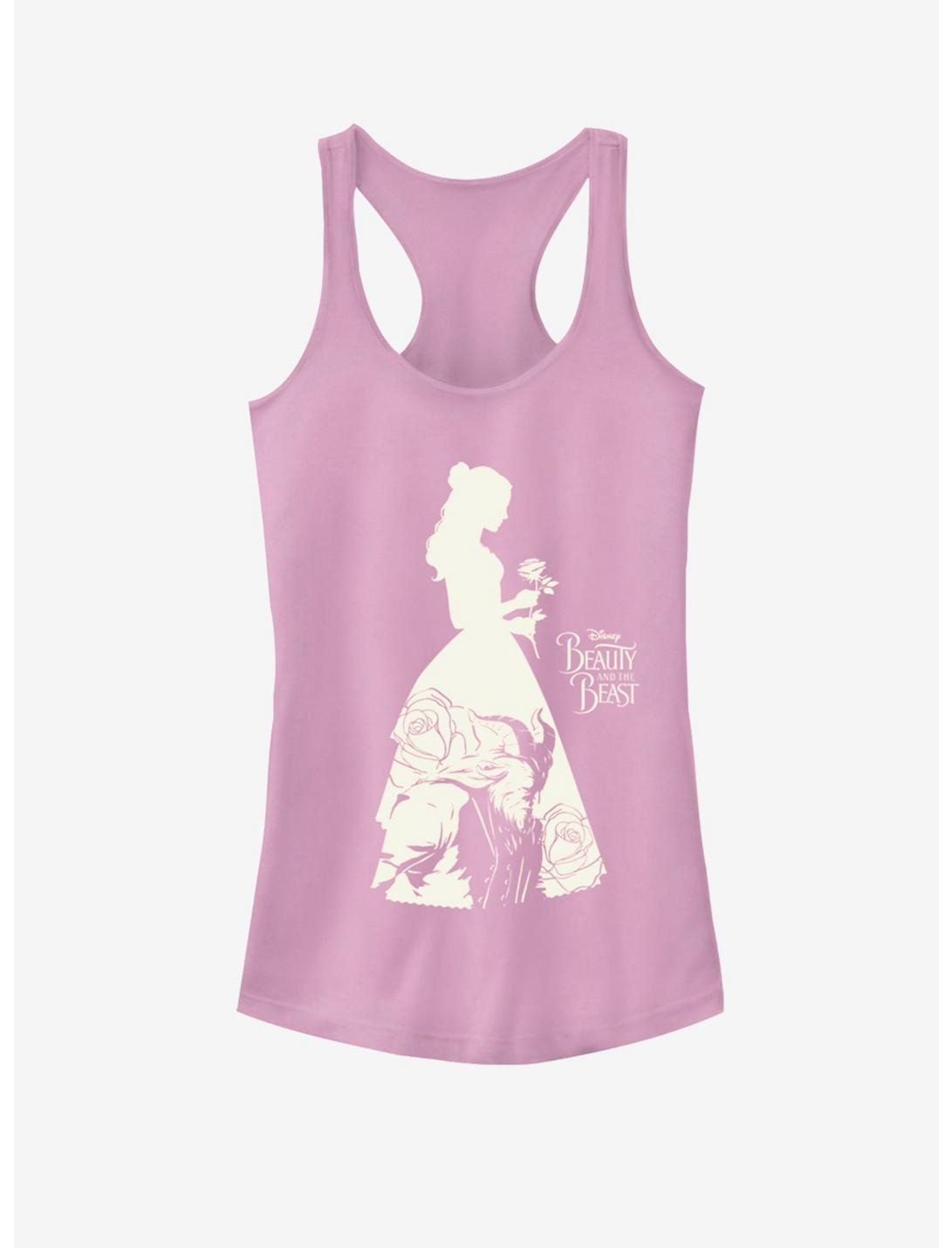 Disney Beauty and the Beast Belle Silhouette Girls Tank, LILAC, hi-res