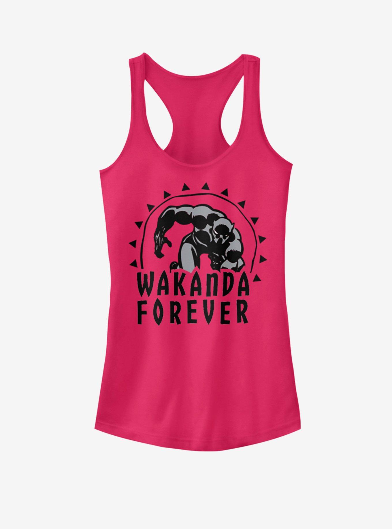 Marvel Black Panther Wakanda Sunshine Girls Tank, RASPBERRY, hi-res