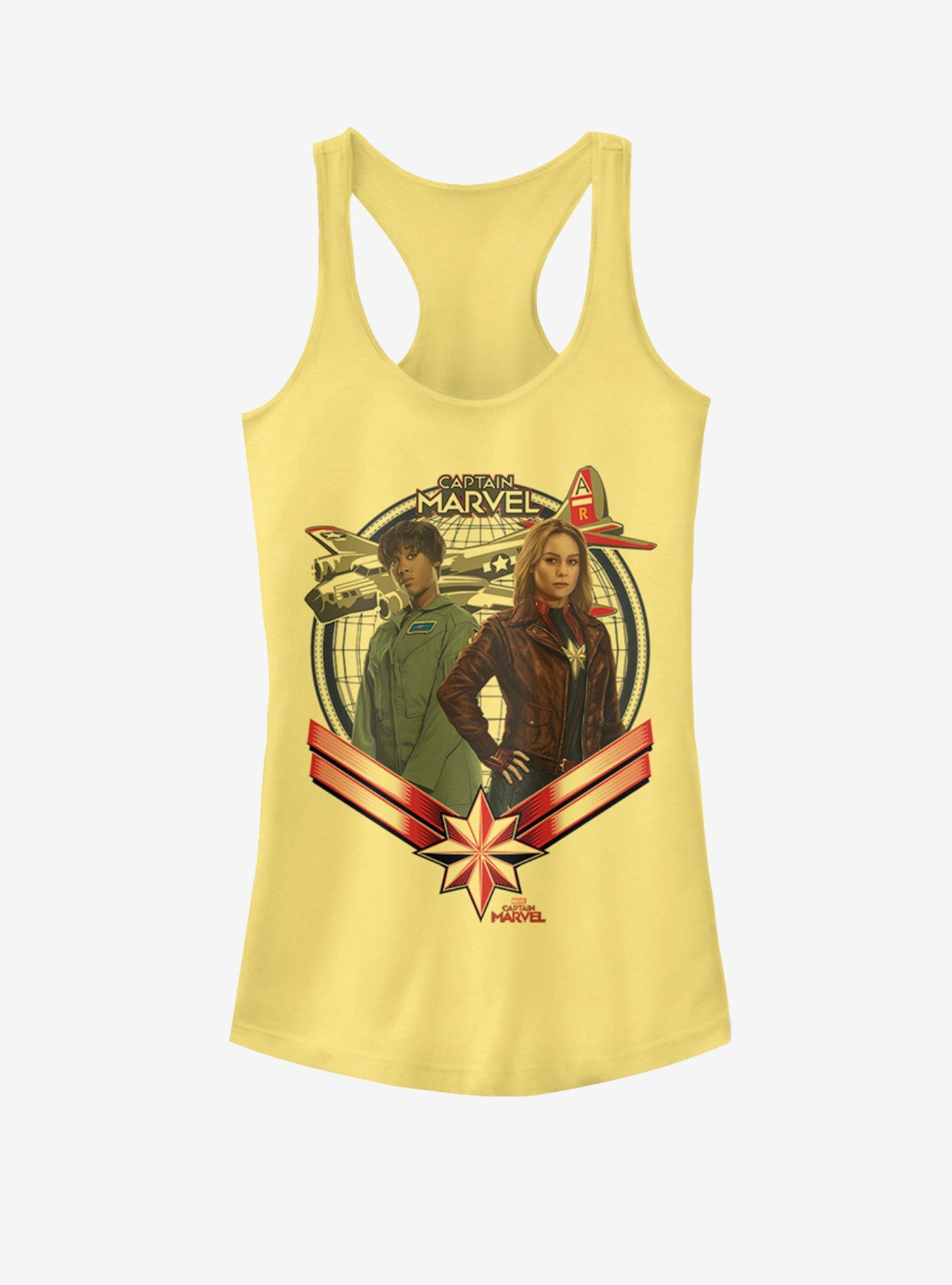 Marvel Captain Marvel Two Gunners Girls Tank, BANANA, hi-res