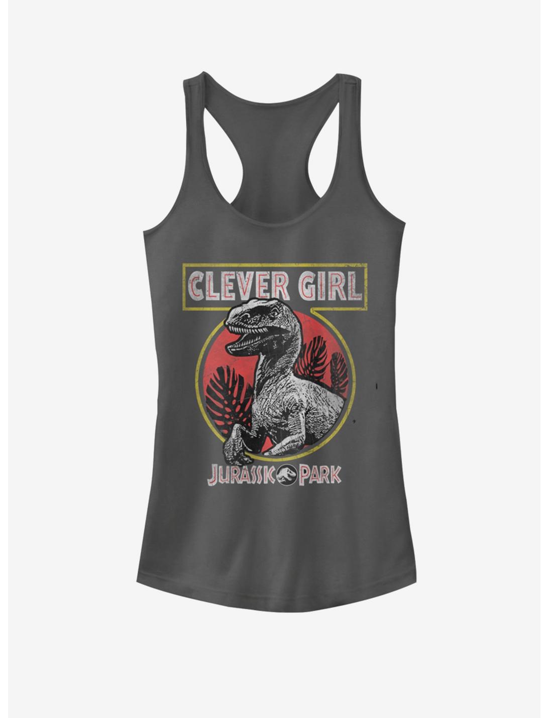 Universal Jurassic Park Clever Raptor Girls Tank, CHARCOAL, hi-res