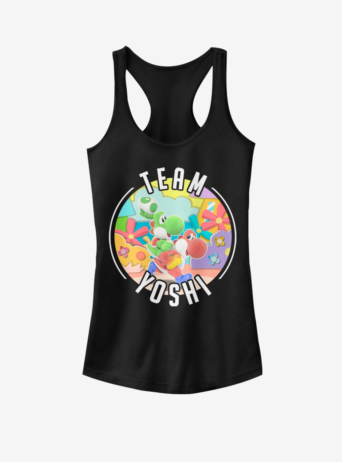 Nintendo Team Yoshi Sundream Stone Destination Girls Tank, BLACK, hi-res