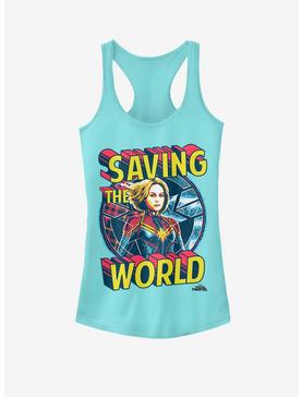 Marvel Captain Marvel Save Me Girls Tank, , hi-res