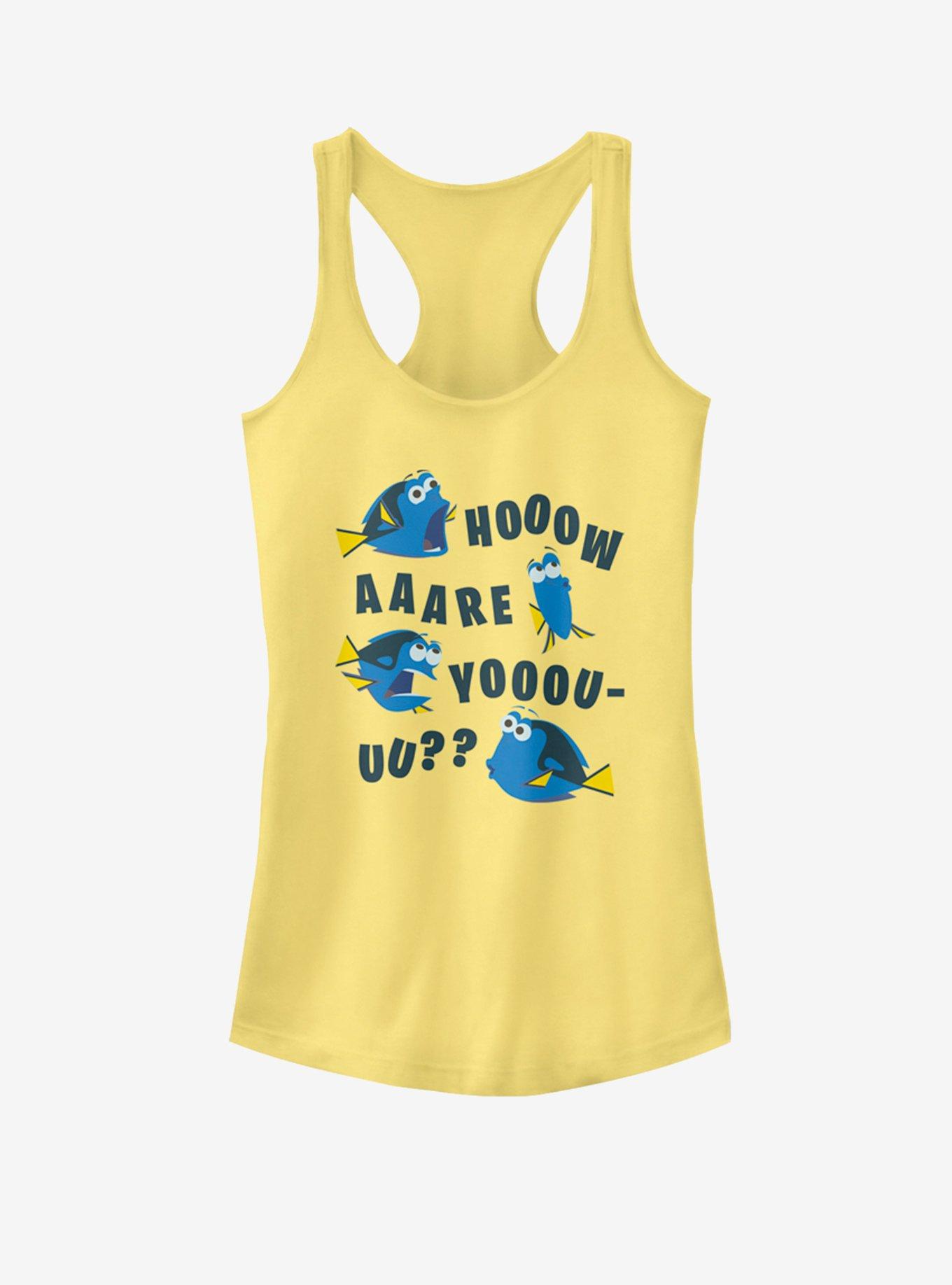 Disney Pixar Finding Dory How Are You Girls Tank, BANANA, hi-res