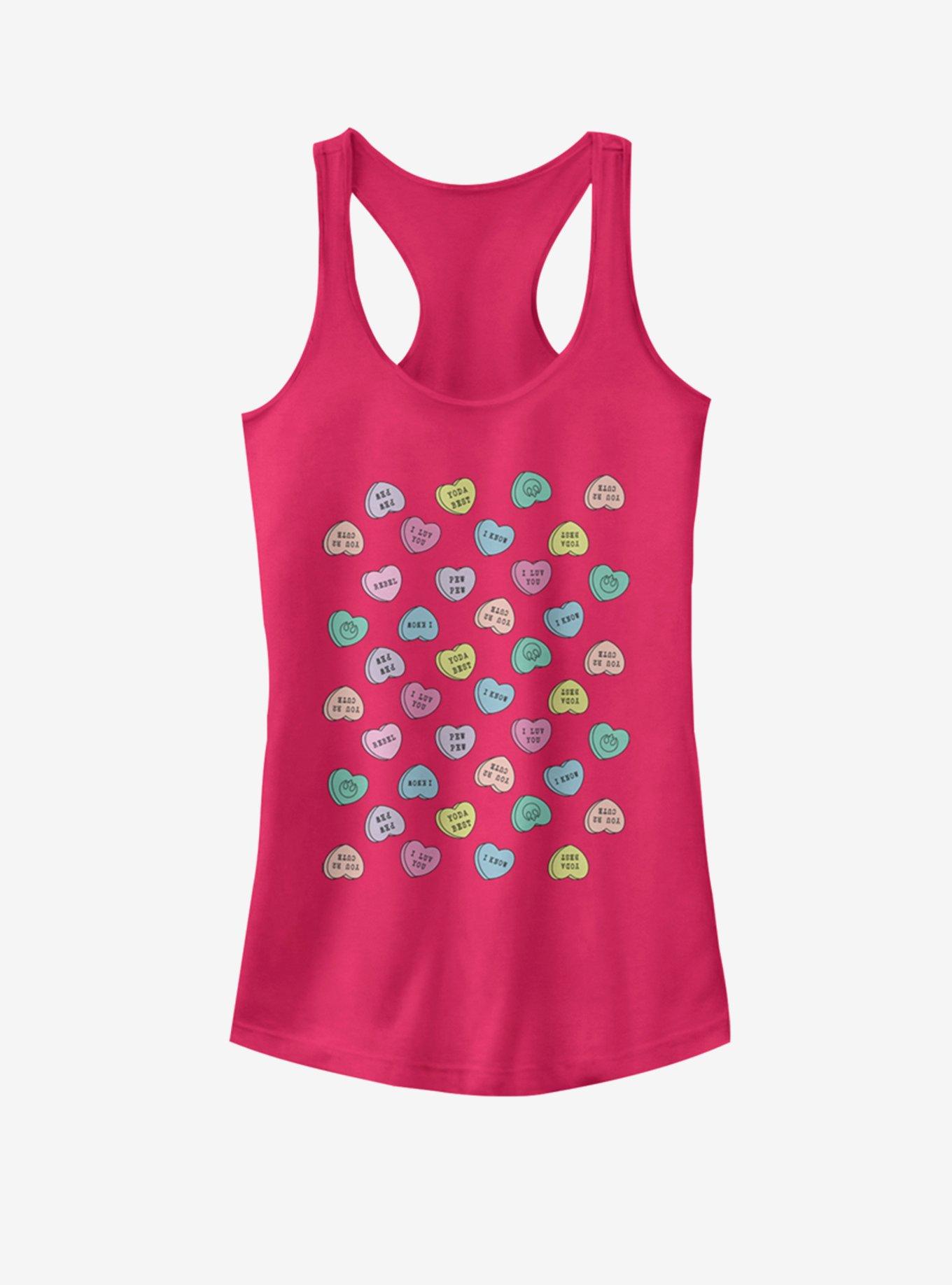 Star Wars Star Wars Candy Hearts Girls Tank, RASPBERRY, hi-res