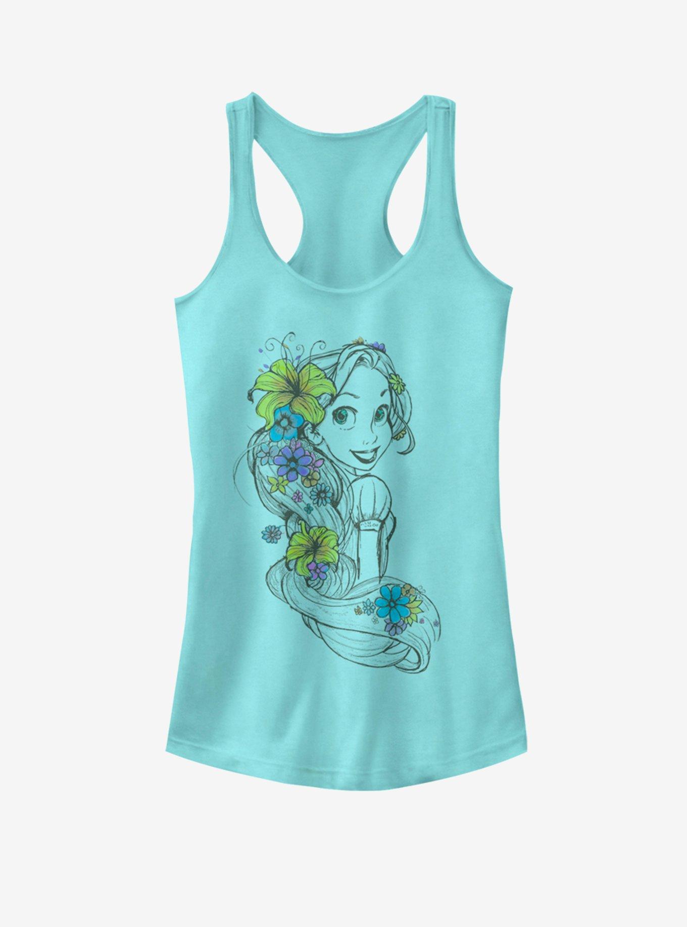 Disney Princesses Rapunzel Sketch Girls Tank, CANCUN, hi-res