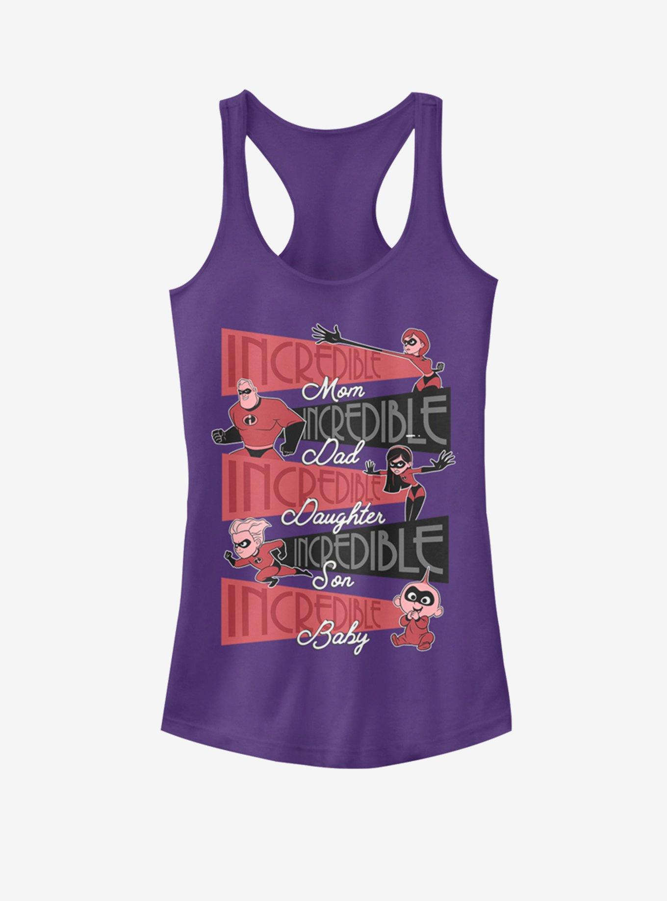 Disney Pixar Incredibles Incredible Family Girls Tank, PURPLE, hi-res