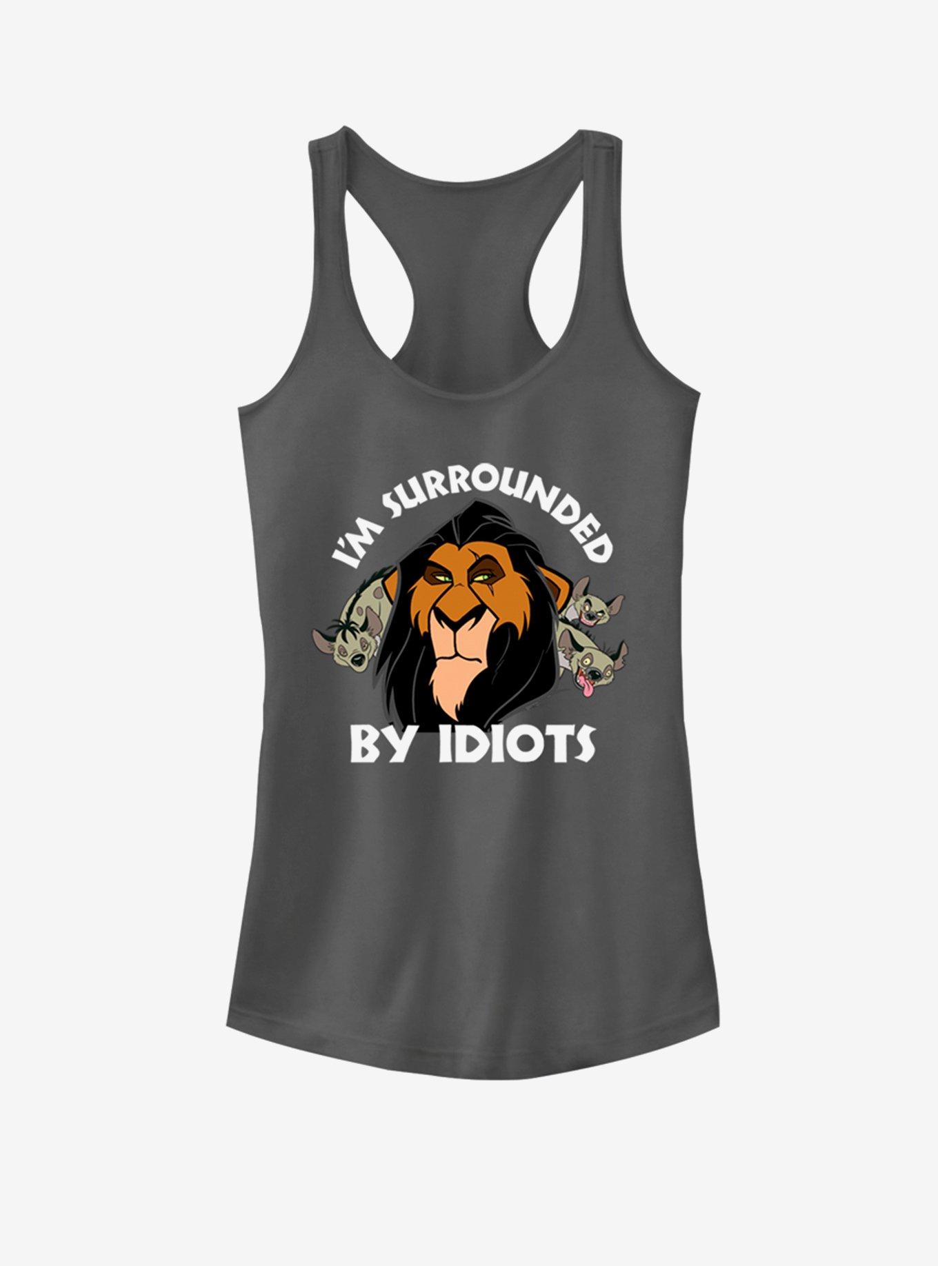 Disney The Lion King Surly Scar Girls Tank, CHARCOAL, hi-res