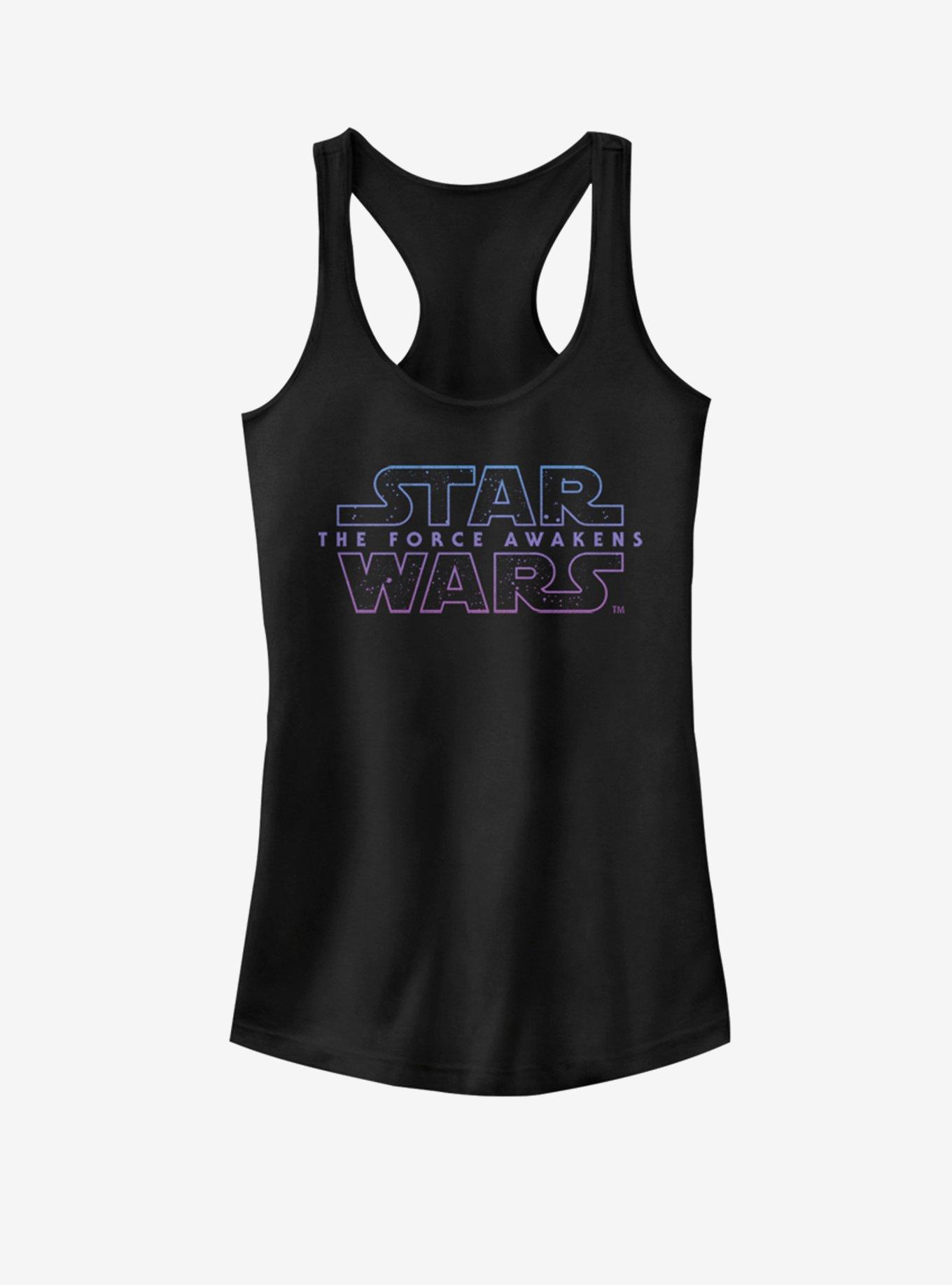Star Wars Starry Logo 7 Girls Tank, BLACK, hi-res