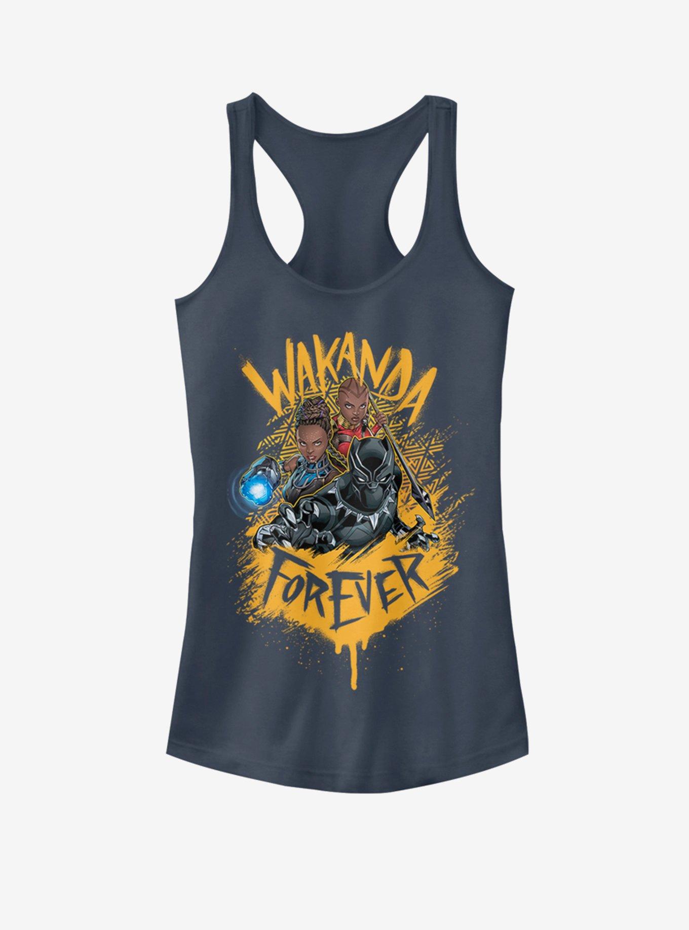 Marvel Black Panther Panther Trinity Girls Tank, INDIGO, hi-res