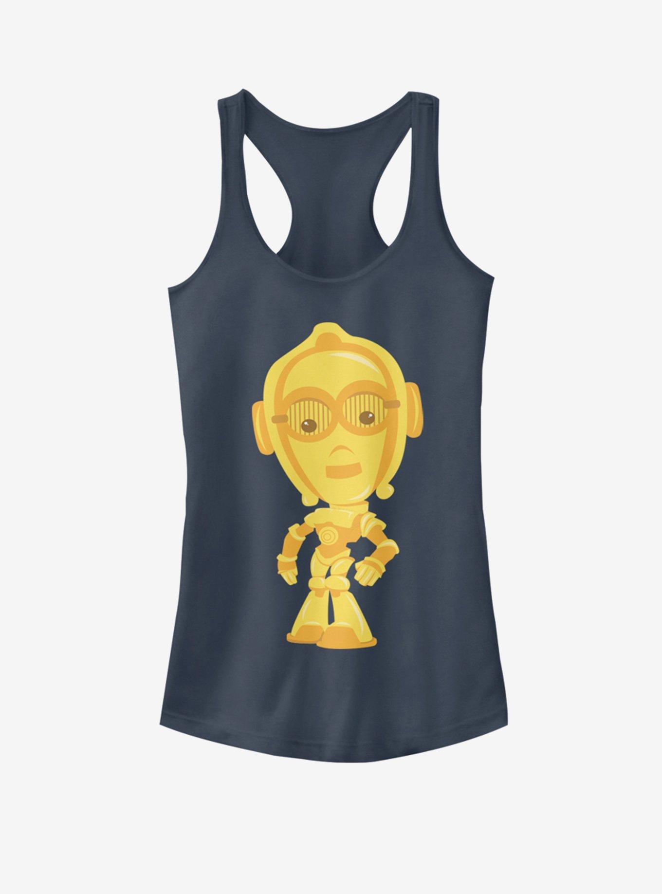 Star Wars C3P Cute Girls Tank, INDIGO, hi-res