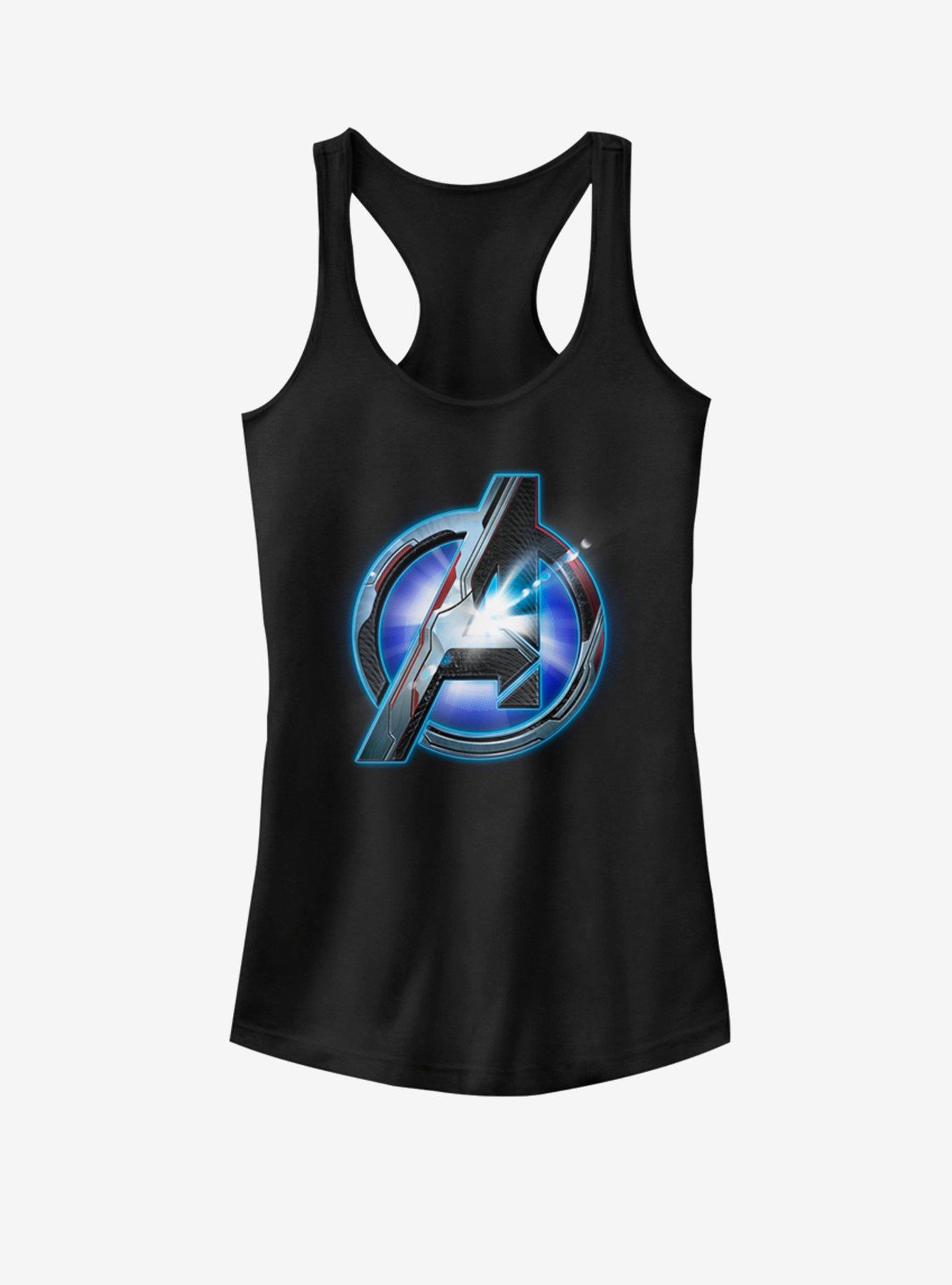 Marvel Avengers Tech Logo Girls Tank, BLACK, hi-res