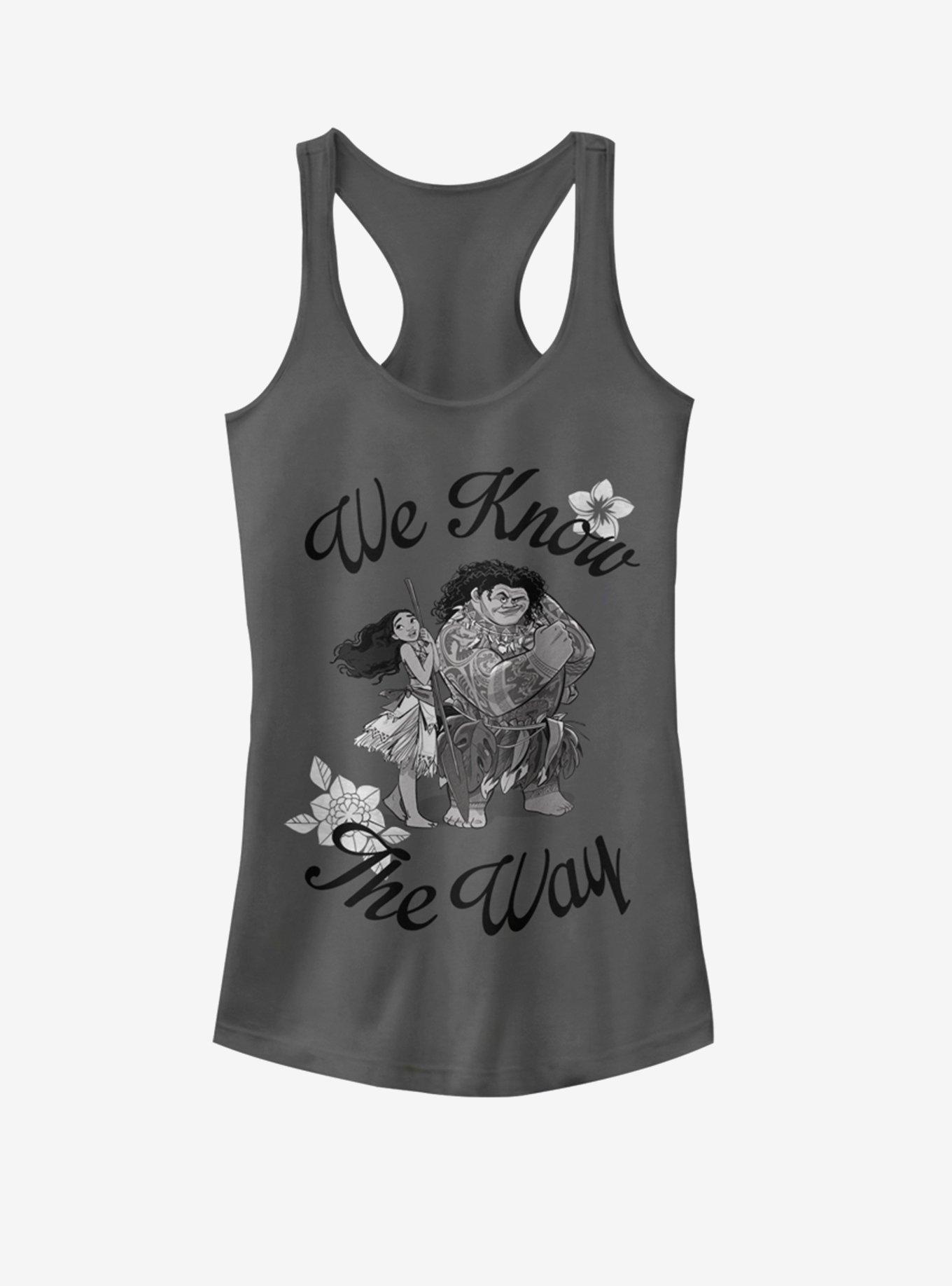 Disney Moana We Know Girls Tank, CHARCOAL, hi-res