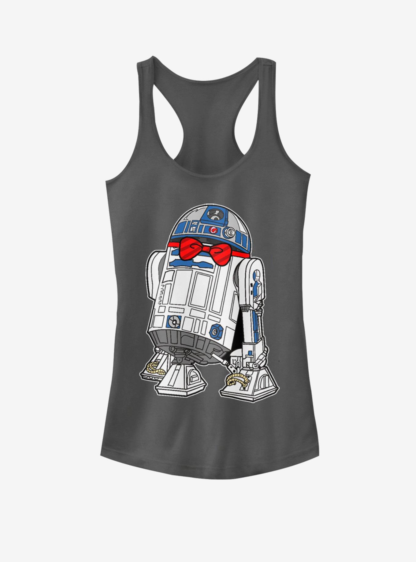 Star Wars Dapper R2D2 Girls Tank, CHARCOAL, hi-res