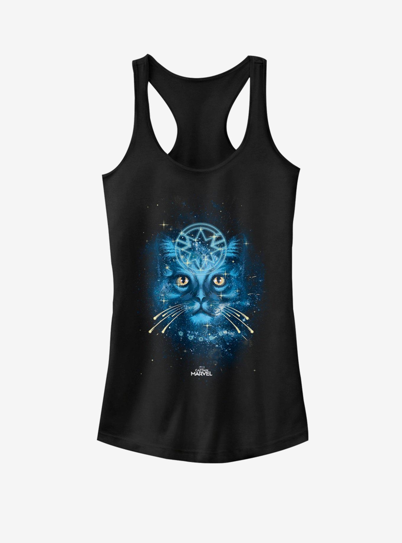 Marvel Captain Marvel Spirit Cat Girls Tank, BLACK, hi-res