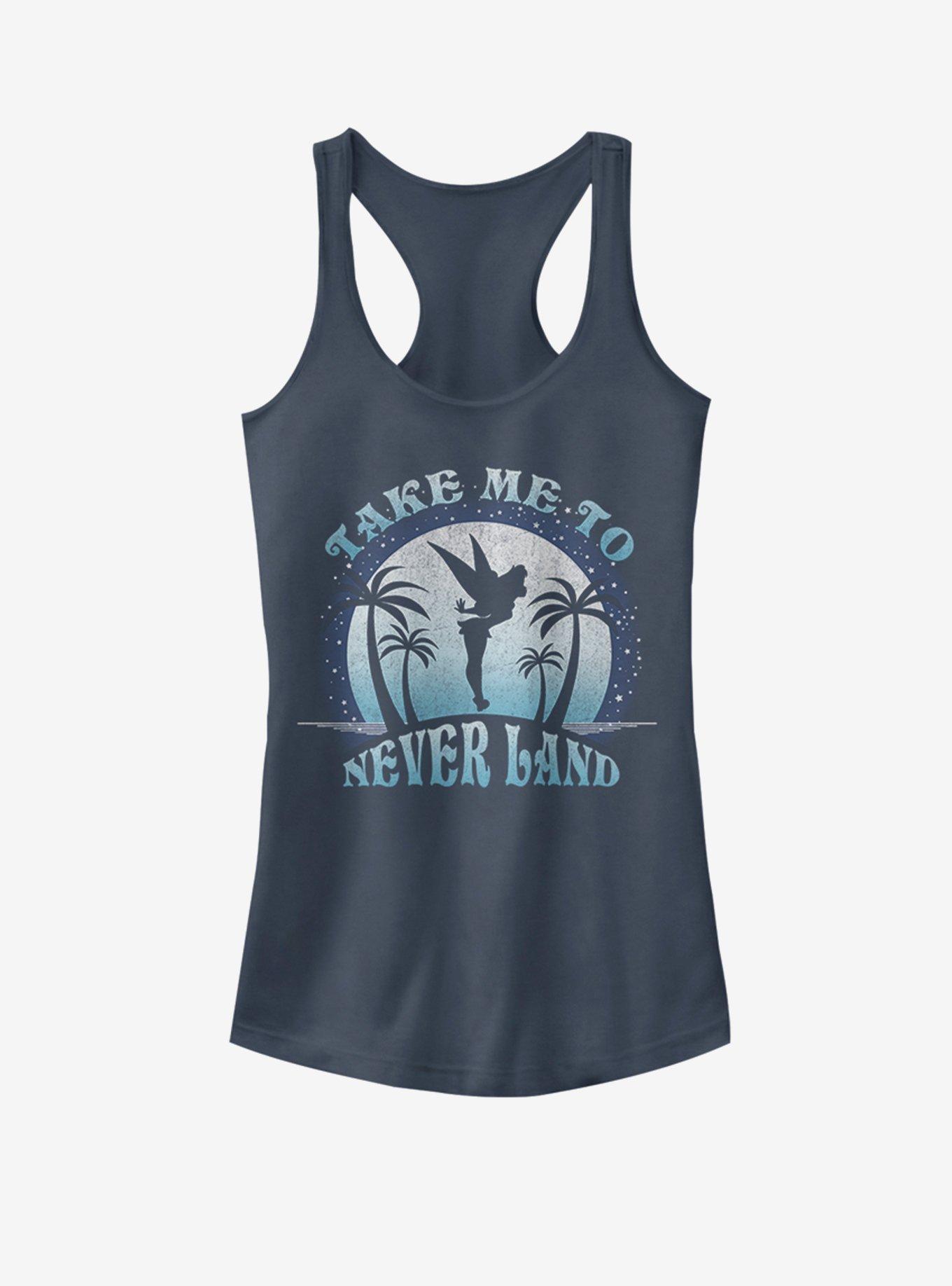 Disney Tinker Bell Take Me To Never Land Girls Tank, INDIGO, hi-res